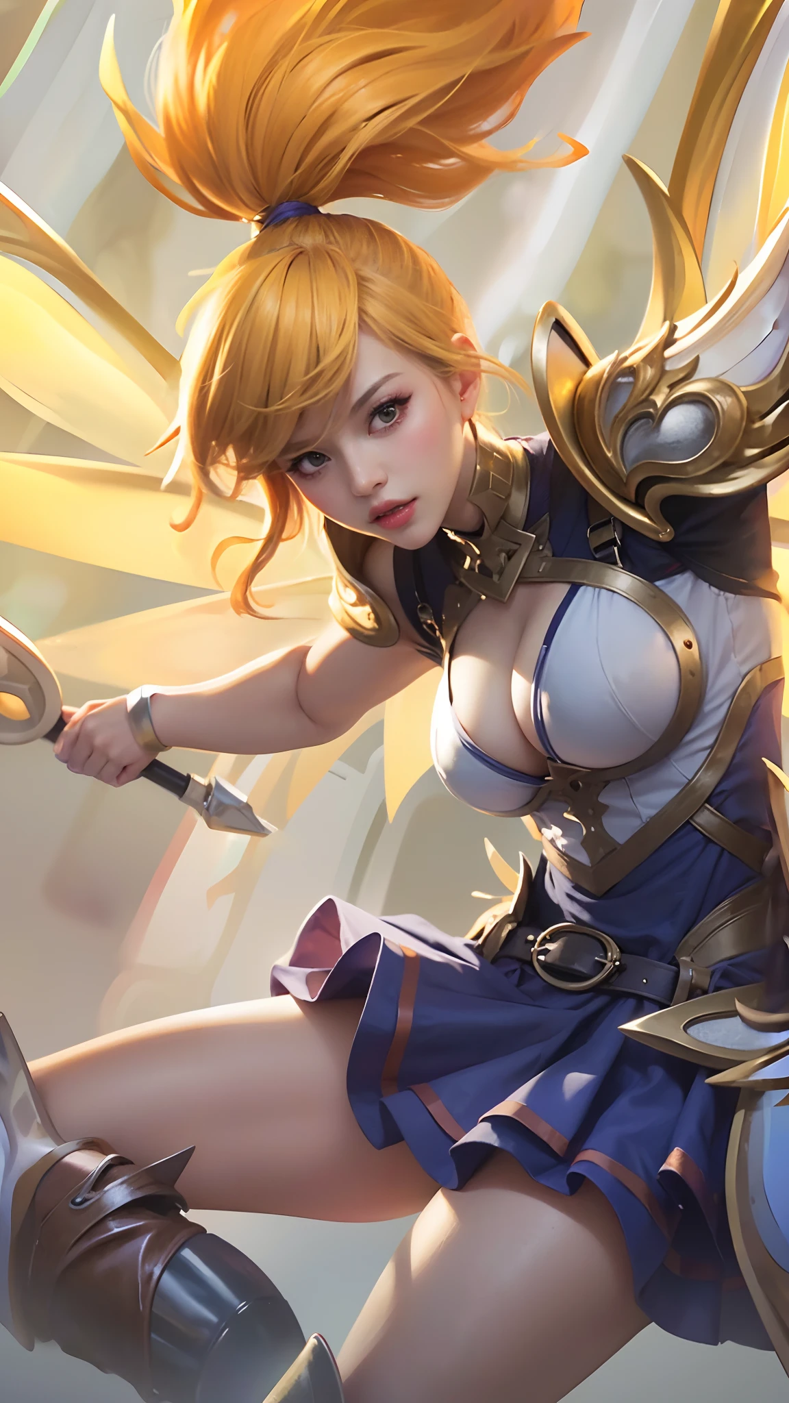 (8k, RAW photo, photorealistic:1.25) ,( lipgloss, eyelashes, gloss-face, glossy skin, best quality, ultra highres, depth of field, chromatic aberration, caustics, Broad lighting, natural shading,Kpop idol) looking at viewer with a serene and goddess-like happiness,huge boobs