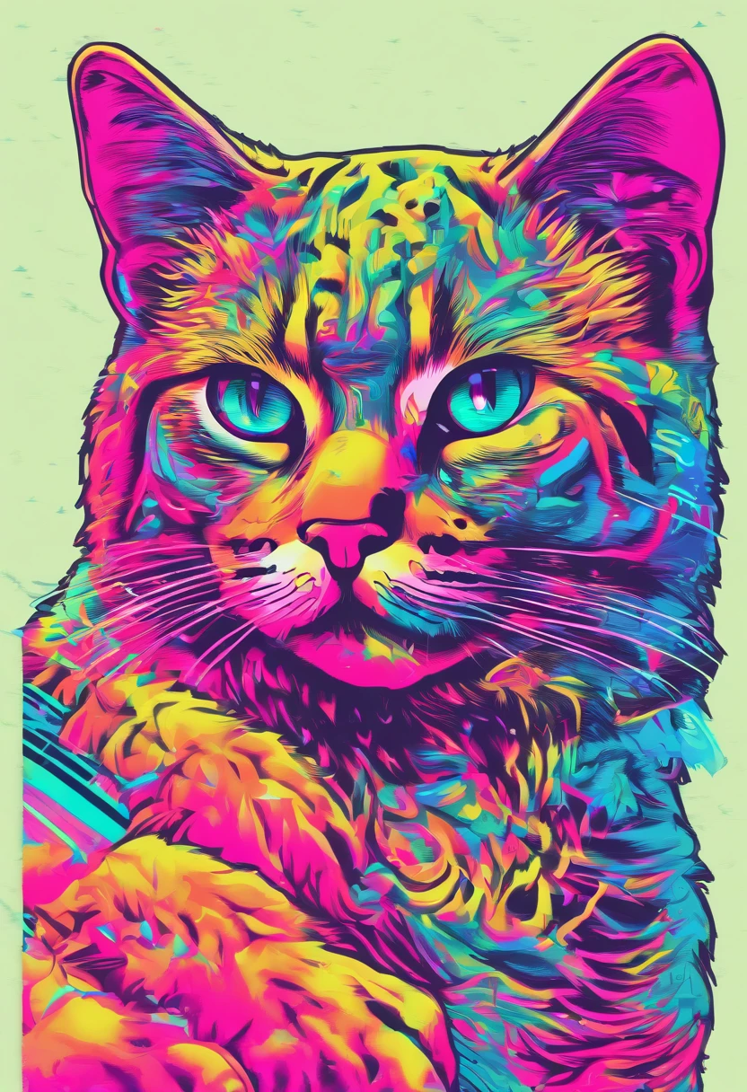 Cartaz de curta metragem , com nome Power gatos