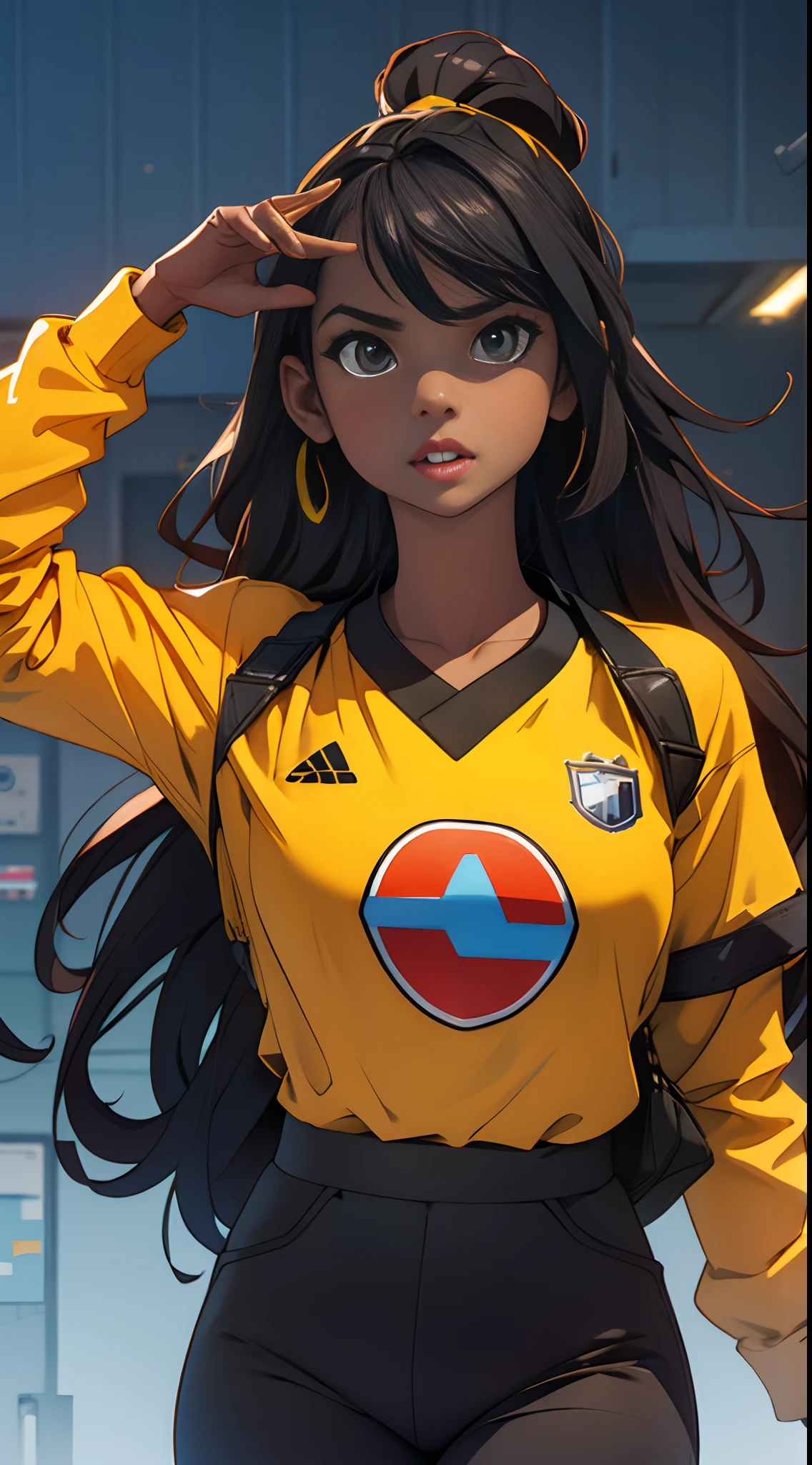 Crie uma camisa de time na cor laranja e preto