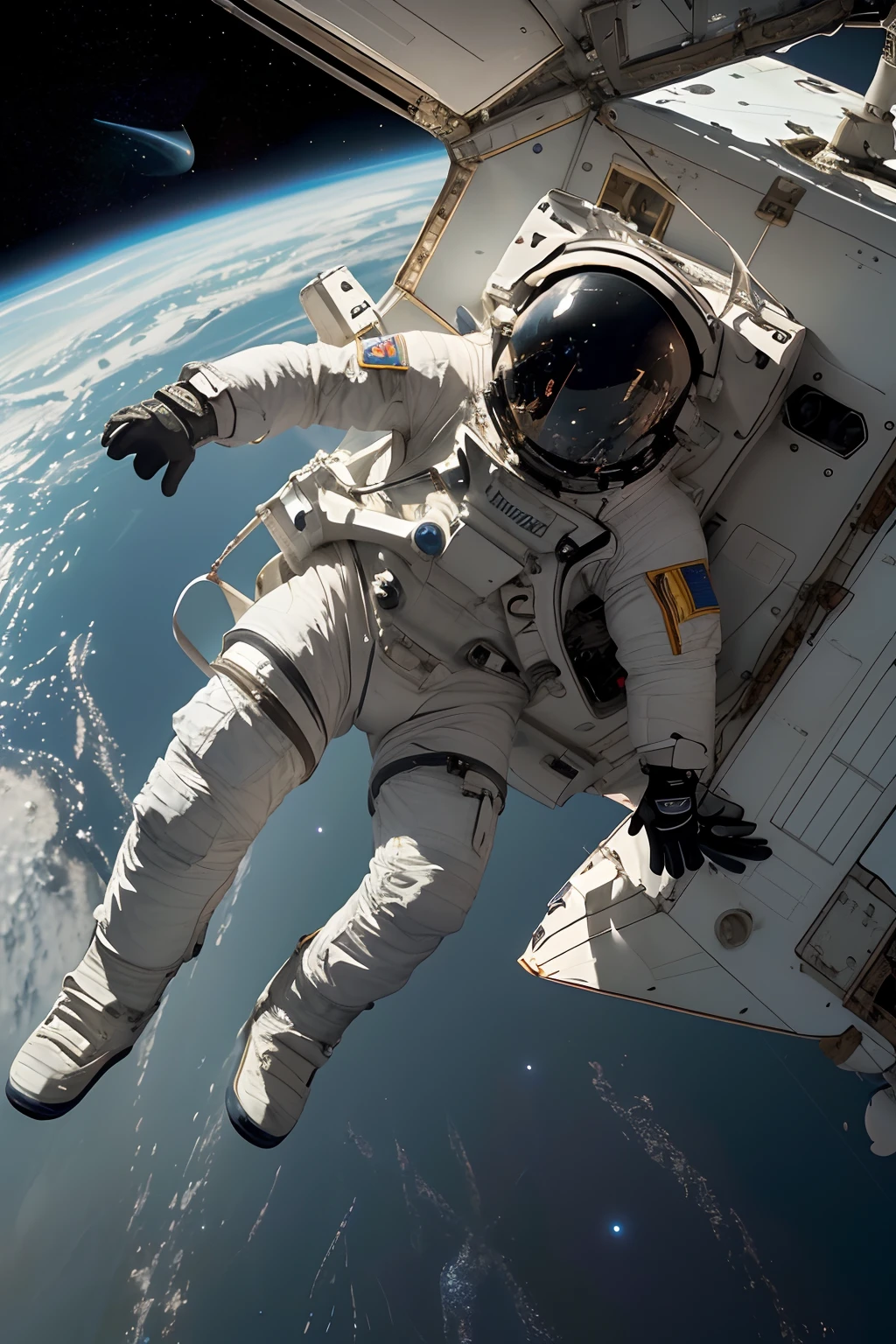Neymar 1 astronauta, capacete, traje espacial, (flutuando em gravidade zero:1.2), terra, lua, Estrelas, (Reflita a luz solar:0.8), milky ways, (Distant Galaxies:1.3), Luas, (gases de escape:0.9), (Cosmic Microwave Background:1.1), caminhada espacial, (Amarrado a uma nave espacial:1.4), (Ambiente sem peso:0.7), (Communication equipment:0.8), (Explore novos planetas:1.3), (Coletar amostras:1.1), sistema solar, (Reflexo de um astronauta em uma viseira:0.9), (A perspectiva de um astronauta:1.3), (Reentrada na atmosfera:1.4), (International cooperation:1.2), (View from inside the spacecraft:0.8), (Treinamento de astronautas:1.1), (alunagem:1.3), (Caminhadas espaciais em caminhadas espaciais):1.2), (Rover lunar:1.1), (Explore o desconhecido:1.4), (The shadow of an astronaut on the surface of the Moon:0.9), (Ferramenta flutuante:0.8), (Paisagem majestosa do globo:1.3), (Viagem interestelar:1.2), (Astronaut badge:0.8), (Spacecraft control:1.1), (Celestial navigation:1.3), (A viseira do astronauta reflete a Terra:1.2), (Viagens espaciais:1.4), (The astronauts' spacewalk was strapped to the spacecraft:1.5), Turkey flag