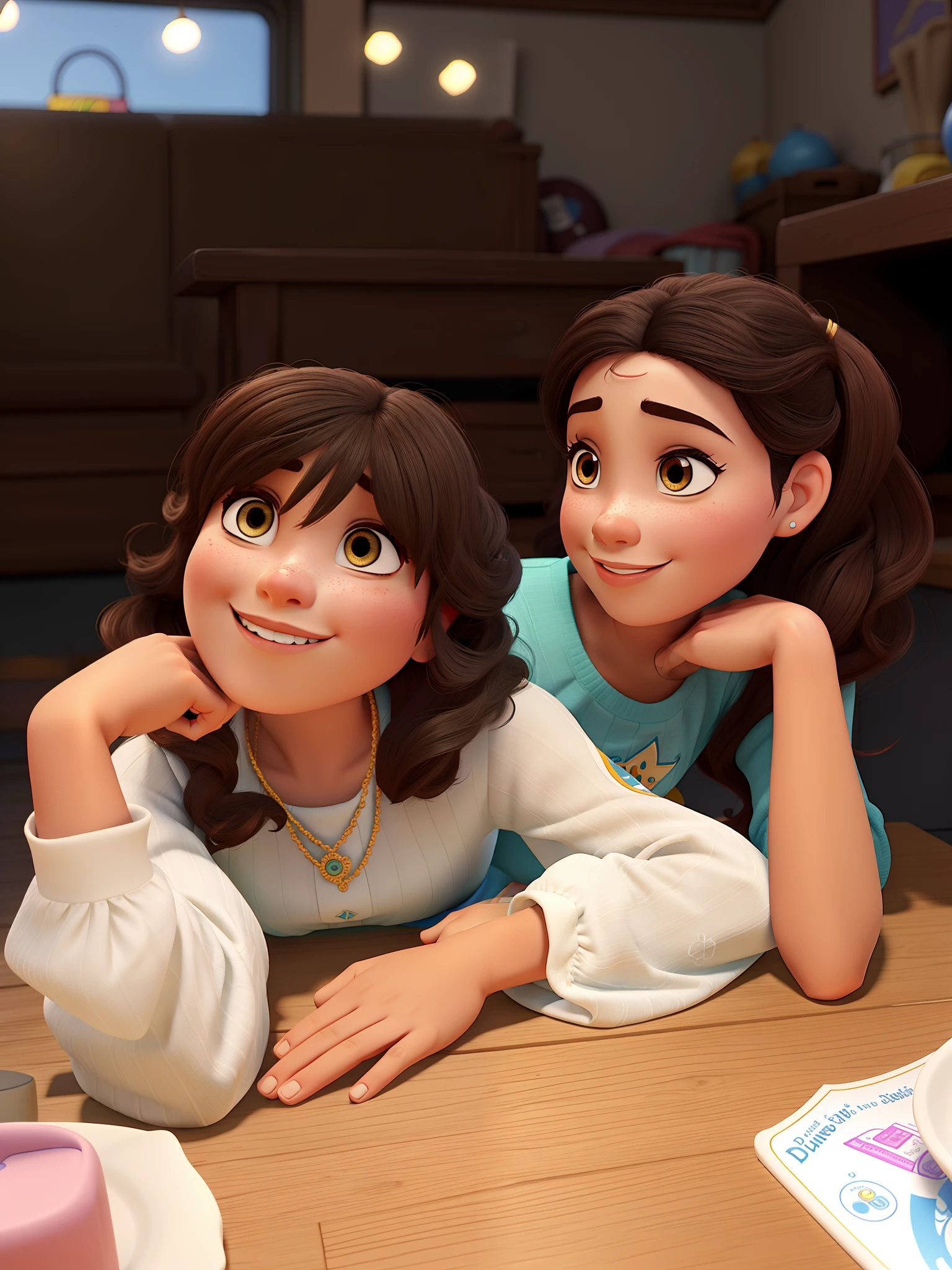 duas primas estilo disney pixar