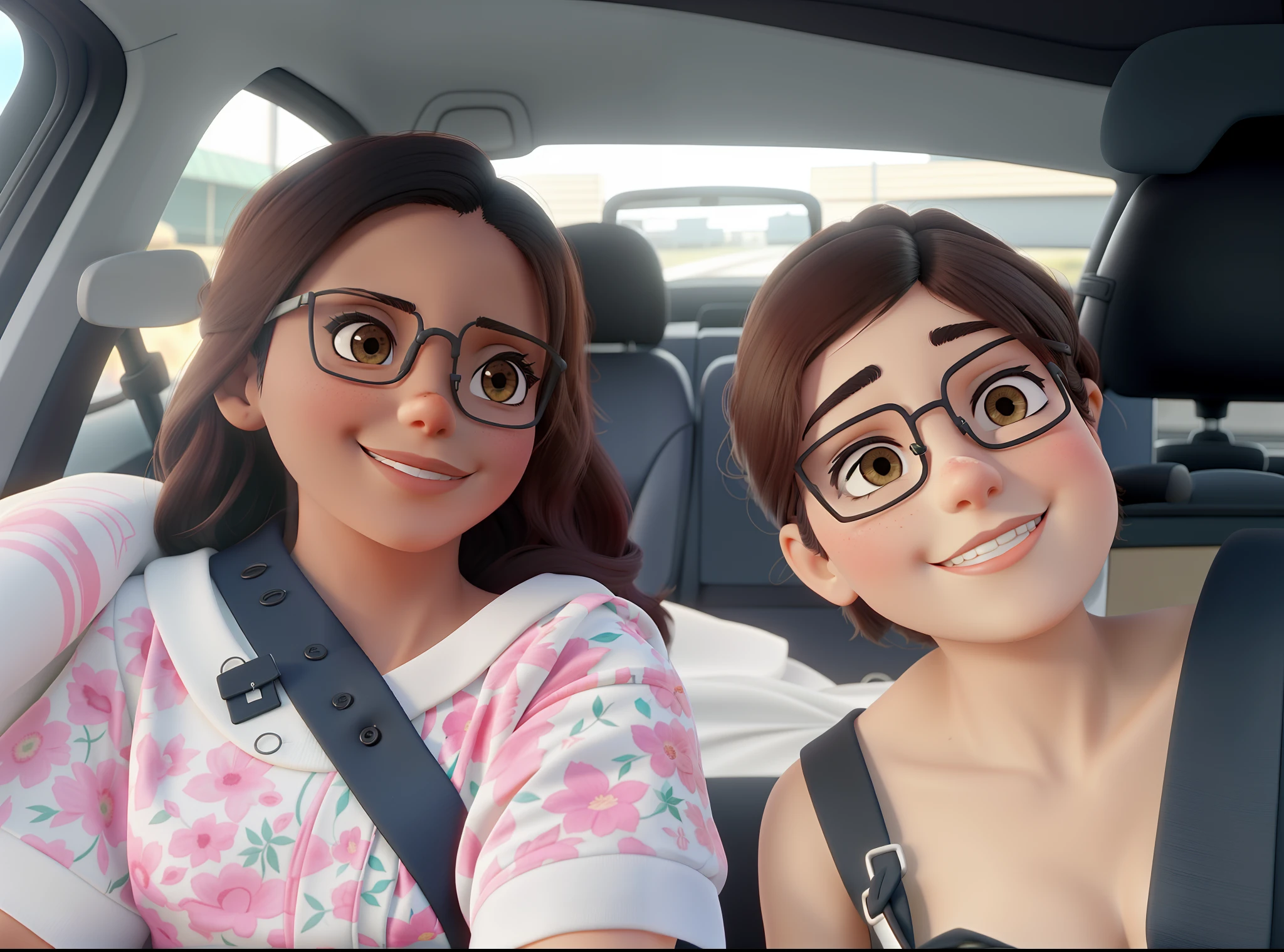 Duas jovens senhoras sendo uma morena e a outra clara em alta qualidade. Imagem de alta qualidade