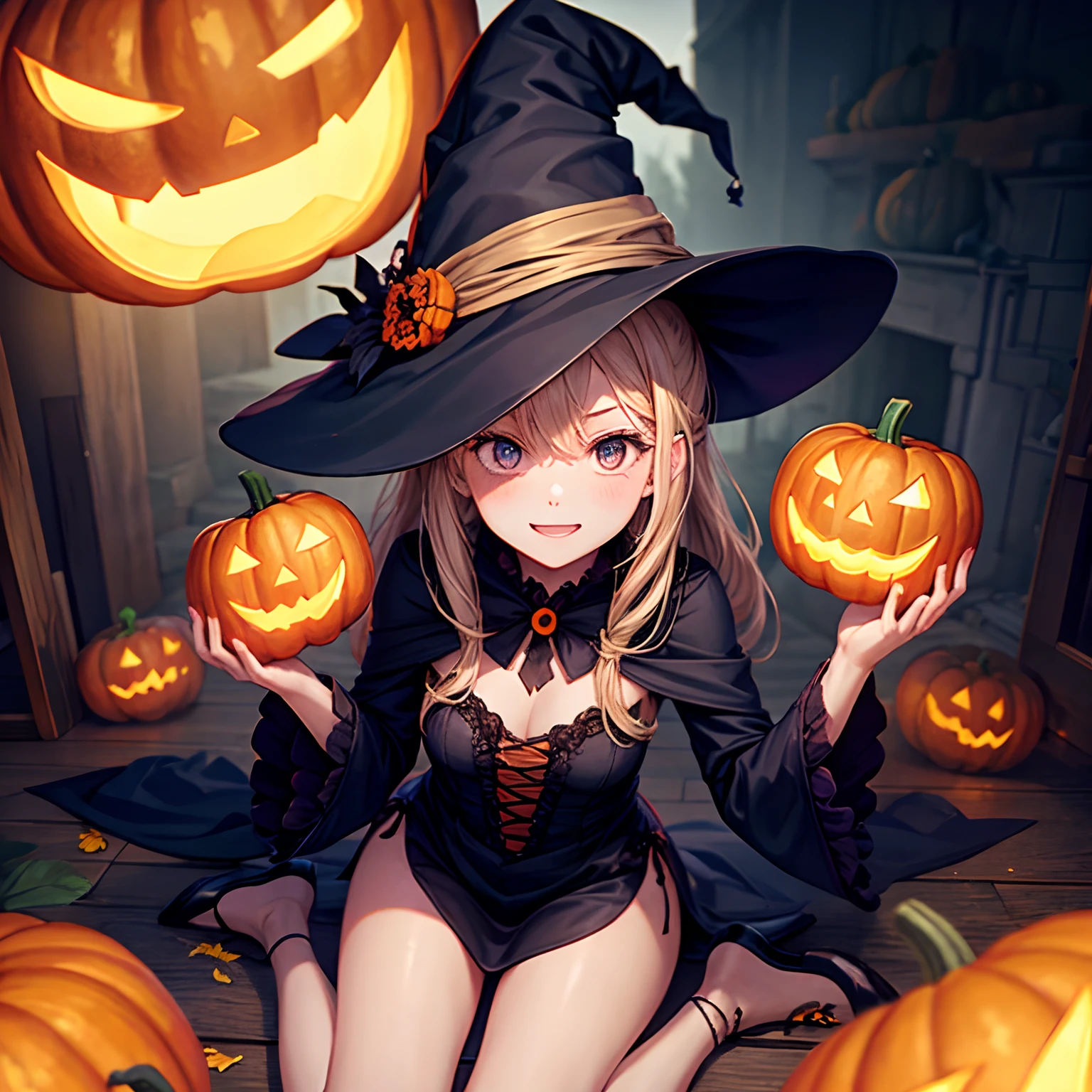 Witch 1,Halloween,ghosting,pumpkins,Best Quality