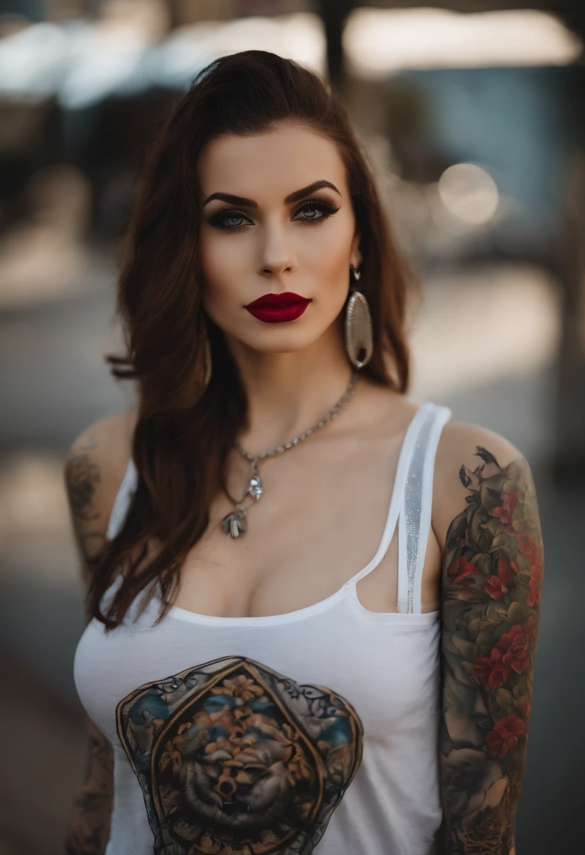 Chica monstruo, Cuerpo de limo completo, neon colors, Risa loca, Mal, Mujer con tatuajes y piercings posando con camisa blanca, bomba, Mujer preciosa, con una camisa blanca, hiperrealista,cuerpo completamente tatuado, Mujer preciosa, Fotos oficiales del producto, better known as amouranth, hermosa mujer hermosa, cuerpo tatuado, Foto completa del producto, HannaHowo,hermosa camiseta negra , Hermosa modelo posando para foto de perfil