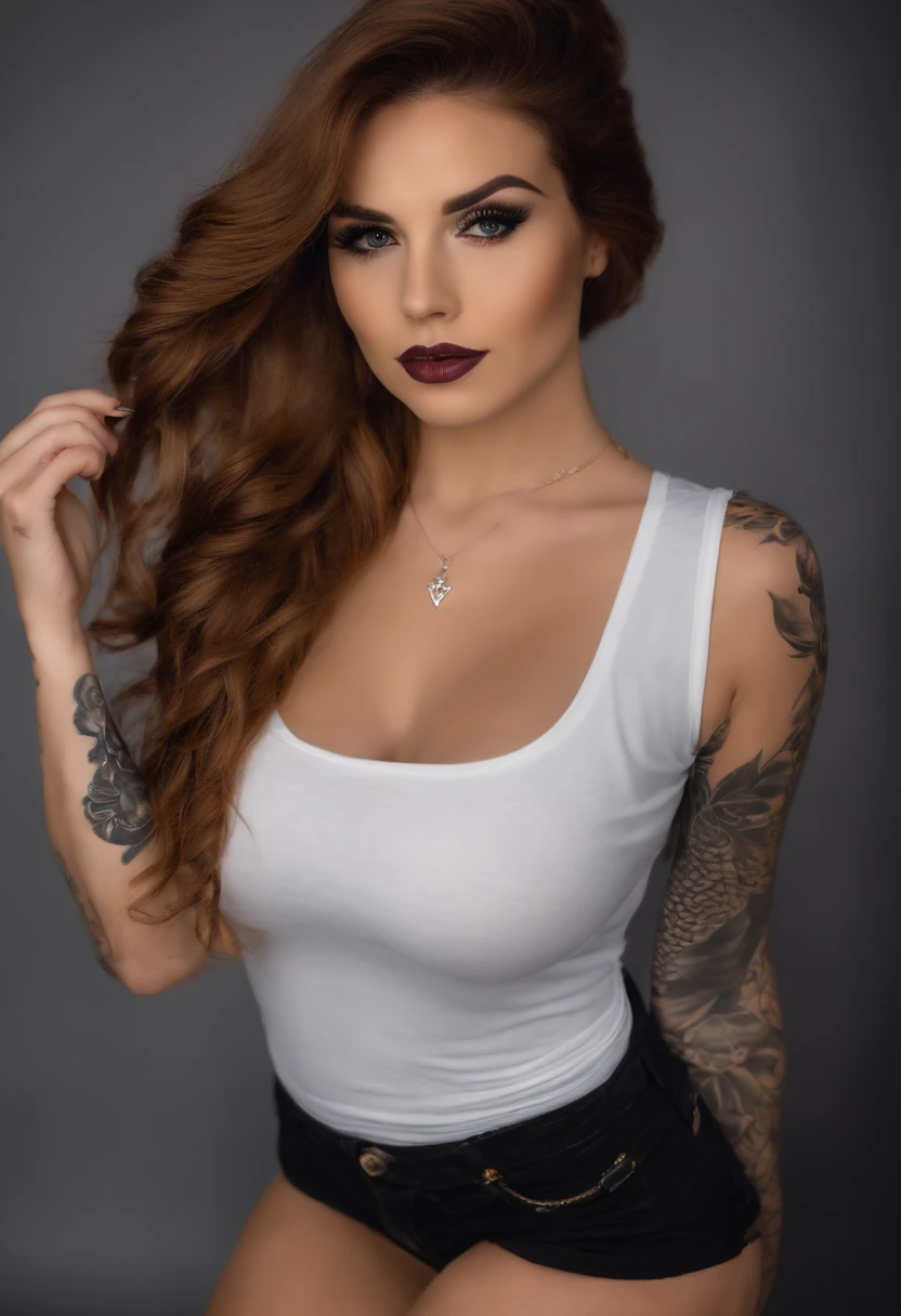 Chica monstruo, Cuerpo de limo completo, neon colors, Risa loca, Mal, Mujer con tatuajes y piercings posando con camisa blanca, bomba, Mujer preciosa, con una camisa blanca, hiperrealista,cuerpo completamente tatuado, Mujer preciosa, Fotos oficiales del producto, better known as amouranth, hermosa mujer hermosa, cuerpo tatuado, Foto completa del producto, HannaHowo,hermosa camiseta negra , Hermosa modelo posando para foto de perfil