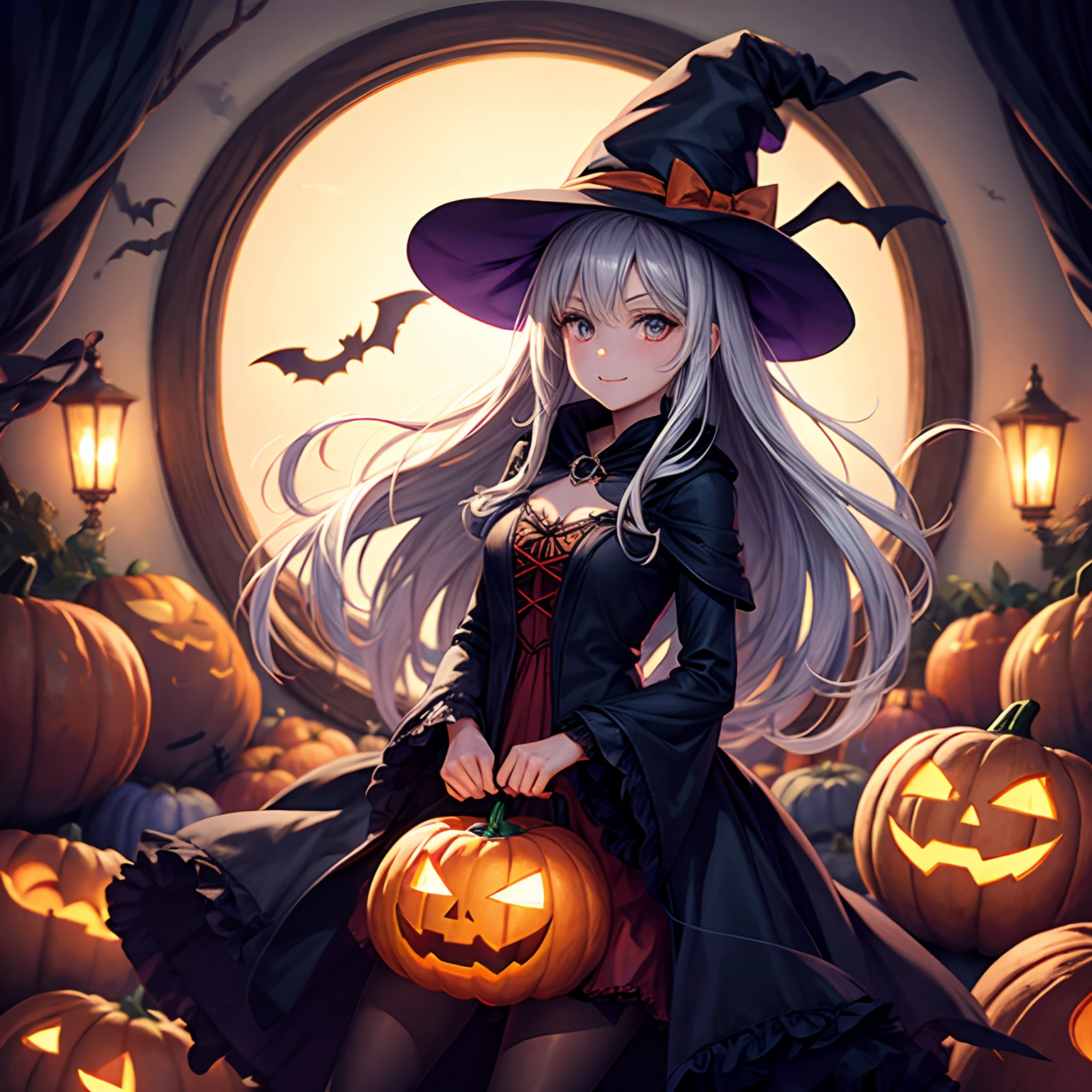 Witch 1,Halloween,ghosting,pumpkins,Best Quality