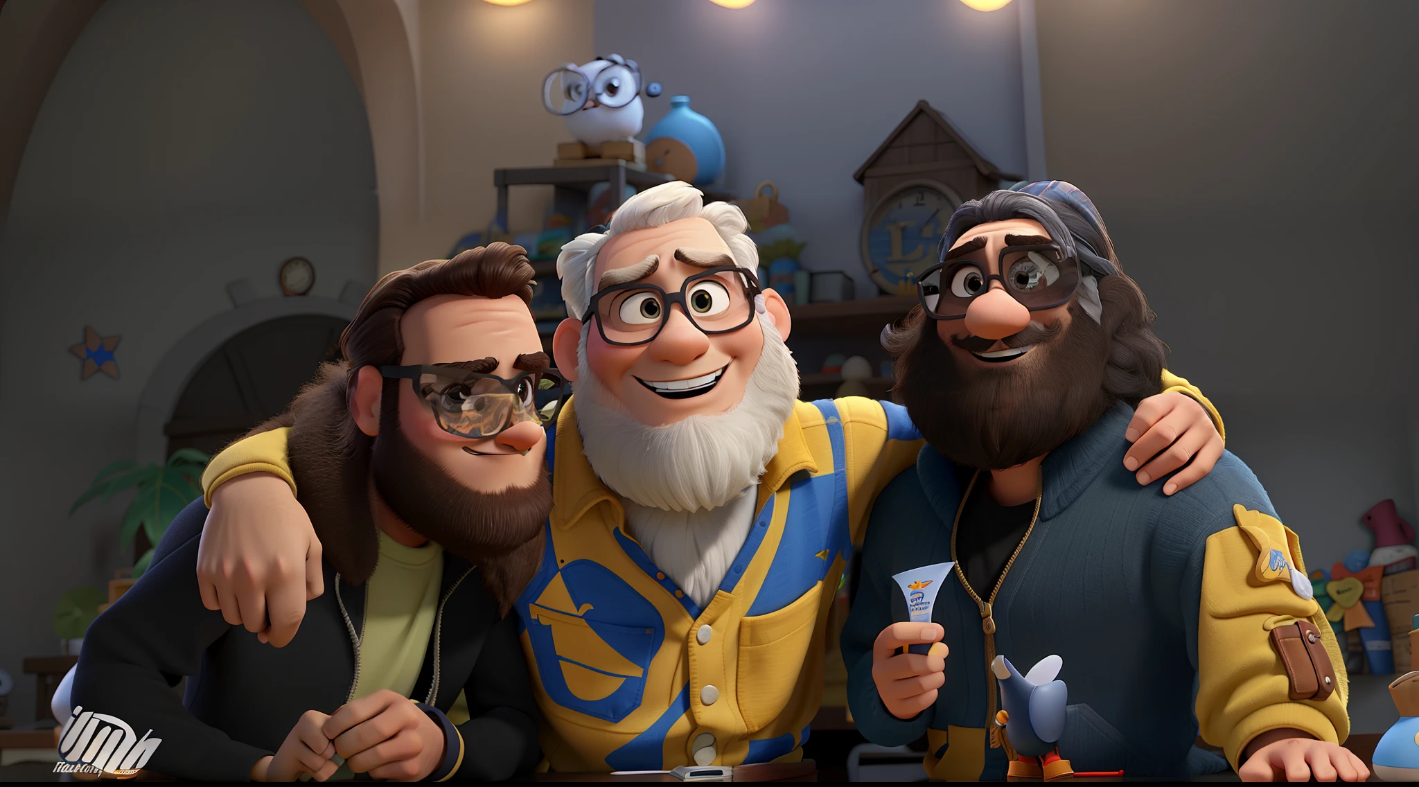 Um homem estilo disney pixar, alta qualidade, melhor qualidade
