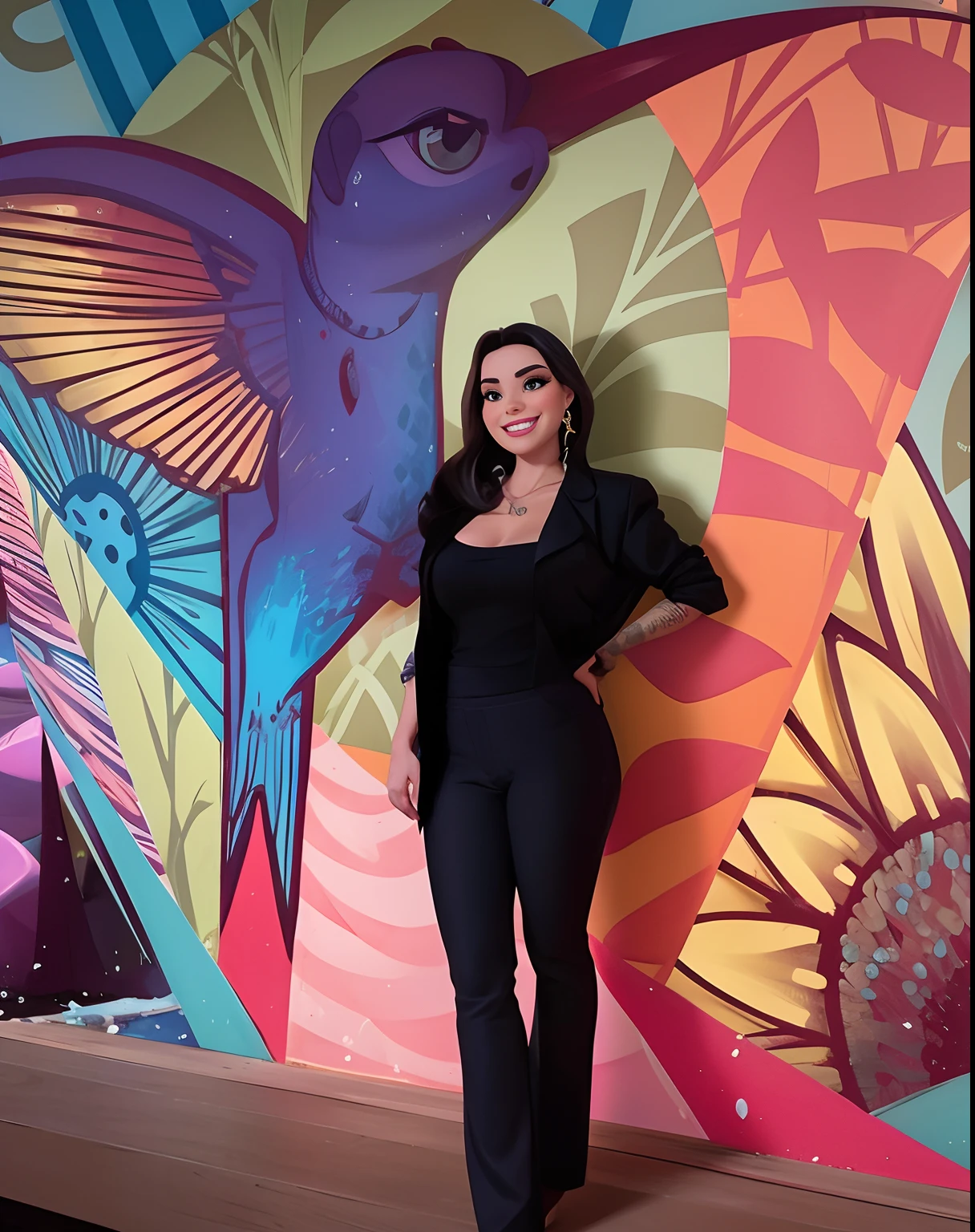 Uma mulher no estilo Disney Pixar, alta qualidade, melhor qualidade