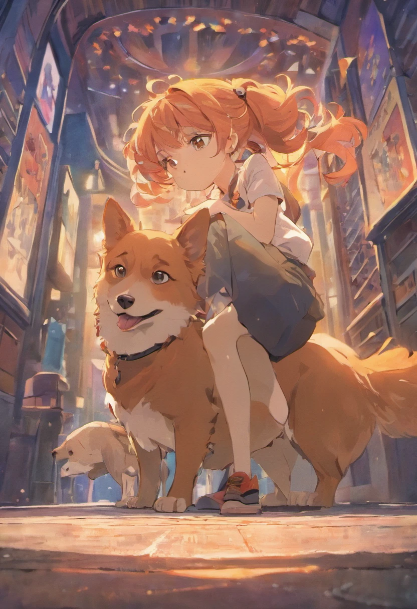 Come up with an illustration for the inscription "A dog is a man's friend".