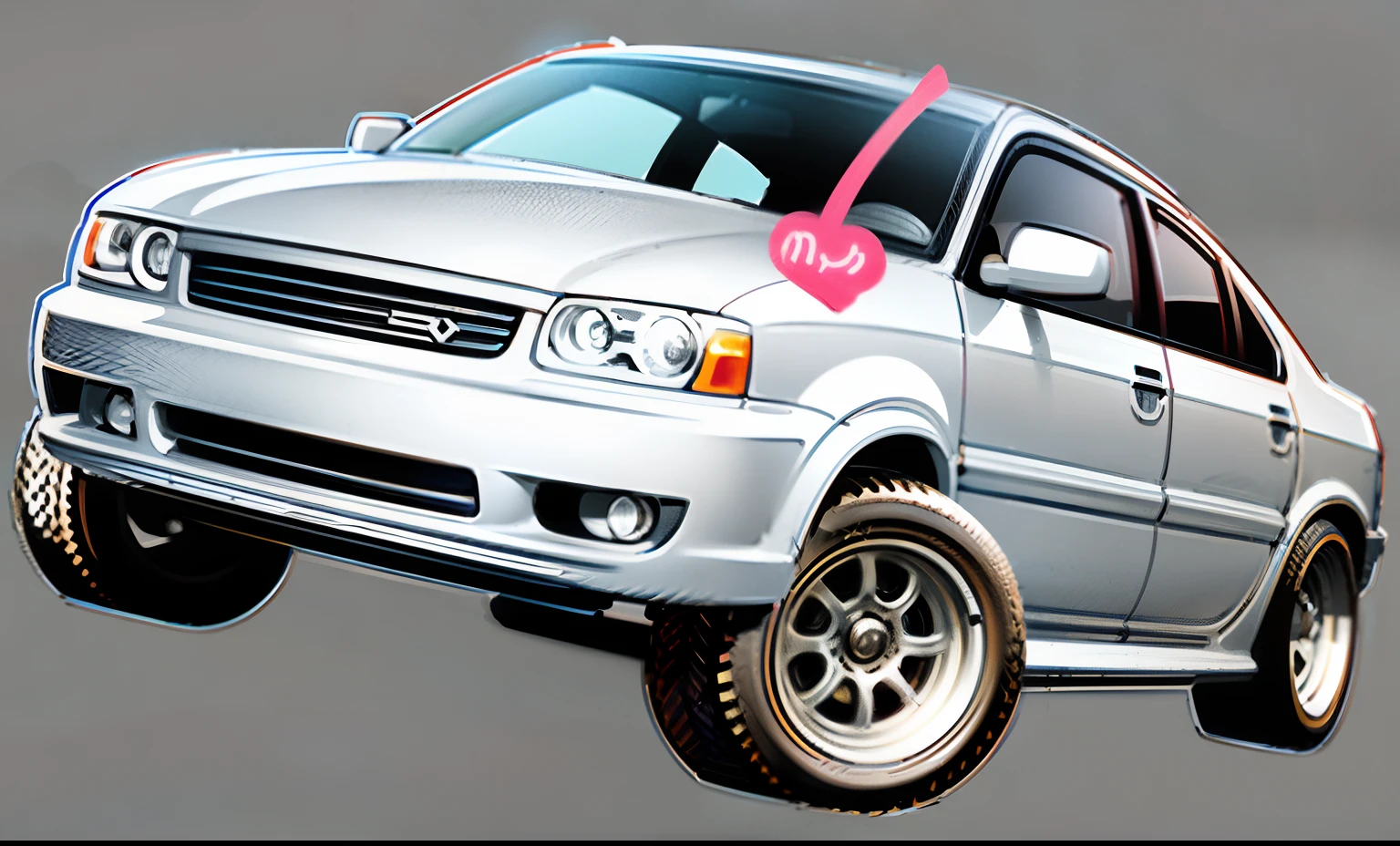 drawing of a car with a front bumper and a front bumper, car sketch, 3/4 view realistic, matte drawing, matte sketch, with out shading, faded drawing, beginner art, full view of a car, minimalistic drawing, outlined!!!, thin line art, old sketch, vehicle concept photo!!, simple drawing, detailed but rough, thick outline