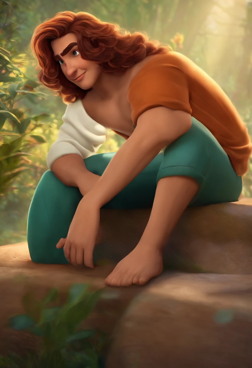 Criar homem estilo Disney pixar cabelo curto crespo