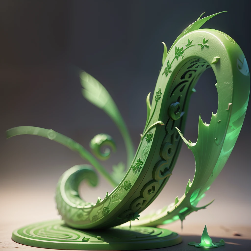 Snappable jade tree pattern, spiral carved surfaces, octane rendering, CGsociety style –ar 1:1 –q 2 --auto --s2