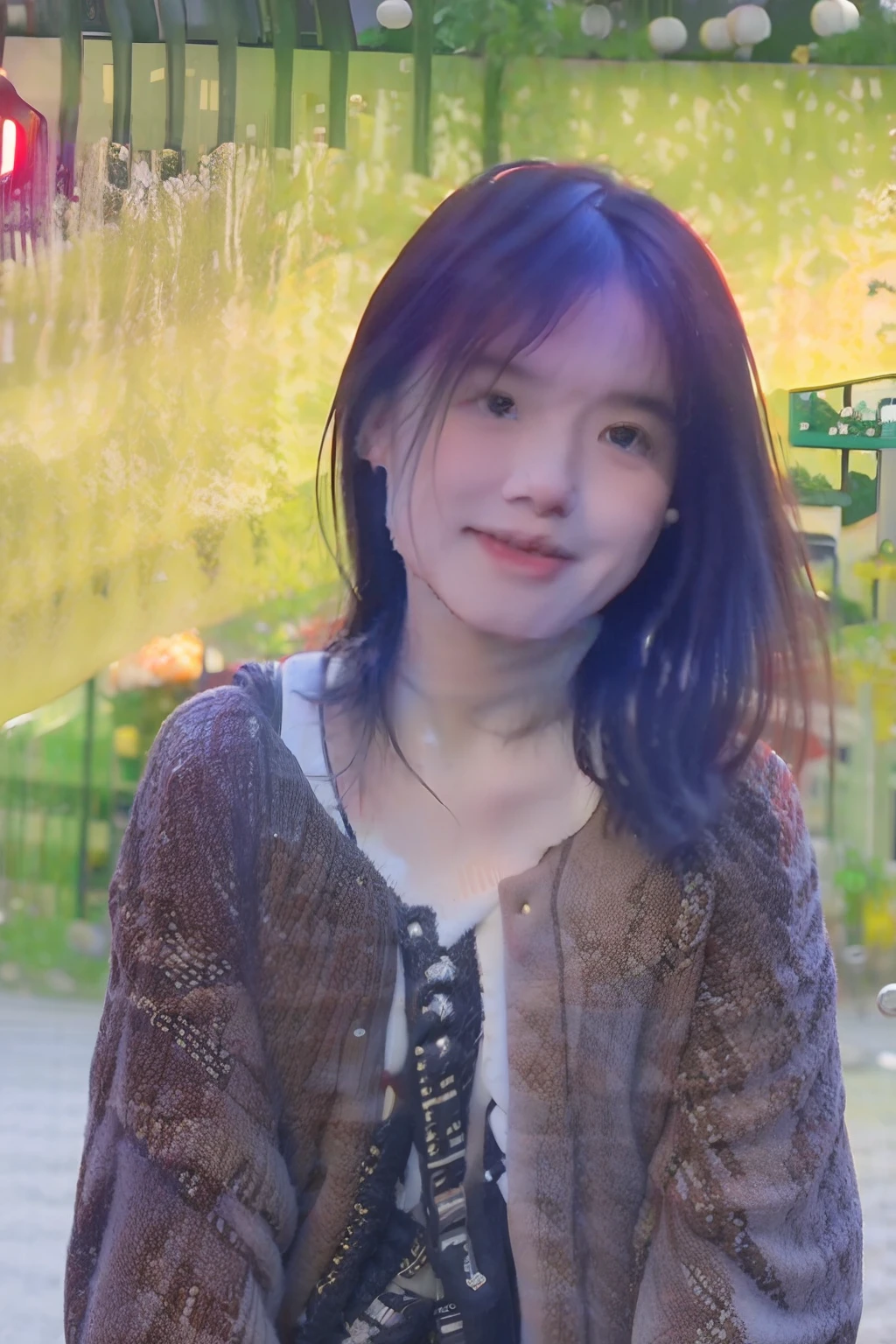 mix4, (8k, photo RAW, best quality, masterpiece: 1.2), (realistic, photo-realistic: 1.37), 1 girl, cute, cityscape, night, rain, wet, professional lighting , photon mapping, radiosity, physics-based rendering,