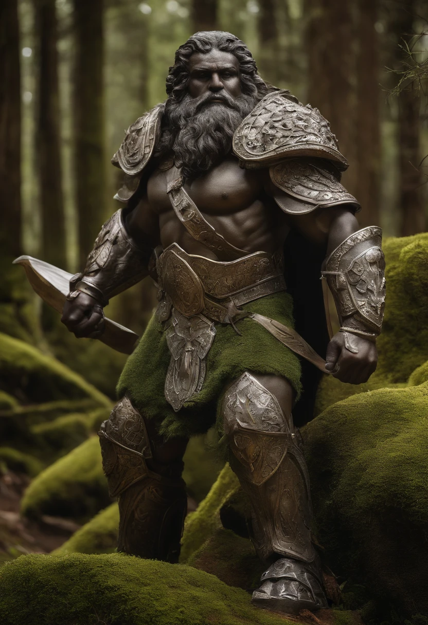 Nome: Grom, the Colossus of Stone
Physical Characteristics:
Grom is a thick-skinned, muscular titan, with deep eyes of an intense green that shine with determination. Sua estatura imponente, que chega a quase 3 metros de altura, It is covered in a dense armor of rock, which resembles intertwined granite slabs, giving it an impenetrable appearance. Her hair is made of strands of moss that sprout from her head, symbolizing the connection with one's own land.
Armas de Ataque Pesado:
Grom empunha uma imensa clava de basalto, carved from a single block of volcanic rock and encrusted with veins of glowing minerals, that light up with a terrible force when shaken. Sua clava, Driven by its outsized strength, It is capable of creating shock waves that can shatter even the toughest rock formations.
Armadura de Pedra:
Its armor is composed of overlapping layers of stone, Refined by an ancient, mystical process that grants exceptional resistance to any kind of physical damage. Each plaque is decorated with ancestral symbols engraved in relief, representing the primordial forces of nature and the guardian spirits of the mountains.
story:
Grom nasceu das profundezas das montanhas ancestrais, onde a terra e as rochas fundiram-se para criar um ser imponente e poderoso. Desde jovem, He was meant to be the guardian of the plains and the forests, Protecting Living Beings from the Threats That Lurk from the Shadows. Over the centuries, Grom emergiu como uma lenda entre os seres que habitavam a terra, honored for his courage and devotion to protecting the harmony of the natural world. His basalt club and stone armor were legacies passed down from generation to generation, And he swore to protect nature until the end of time, against any force that dared to threaten her.
