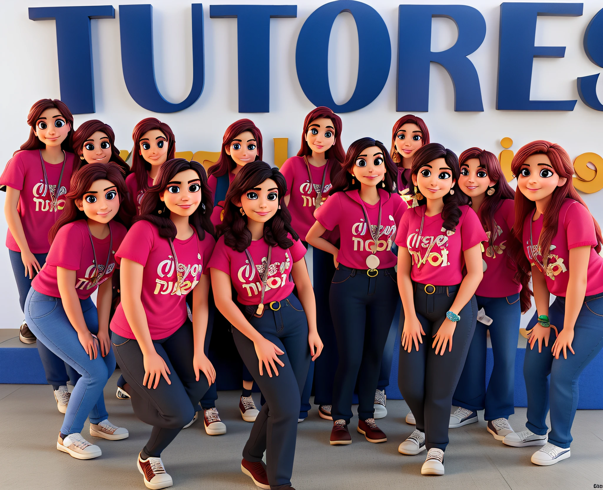 Mulheres estilo disney pixar, alta qualidade, melhor qualidade