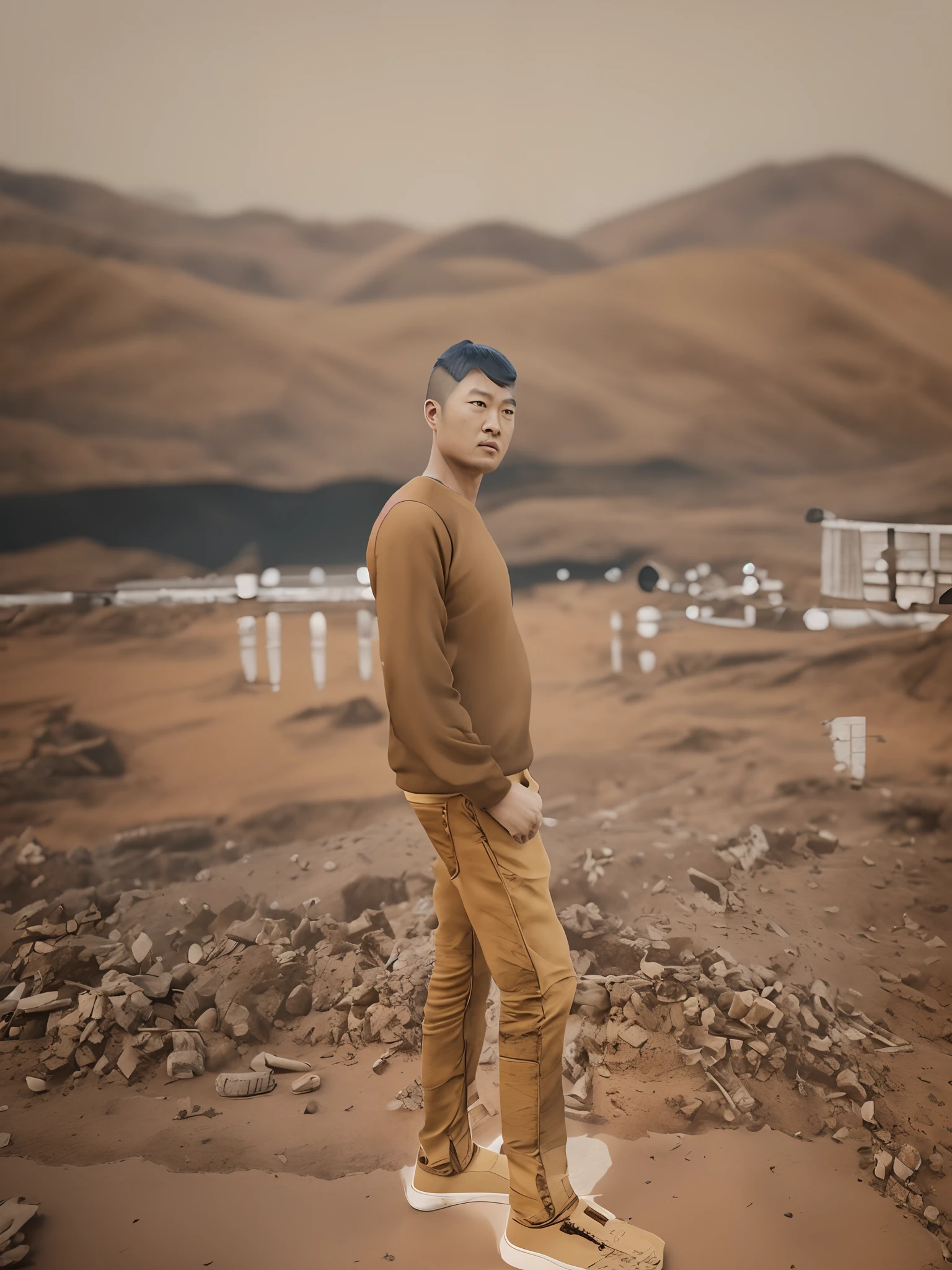 shaolin monk, Realistic, Depth of field, Physically based rendering, Rendered in Cinema4D, cinematic background, Vintage photo, Portrait photograph, Extremely detailed, Perfect composition, (((Earthy and natural color palette)))