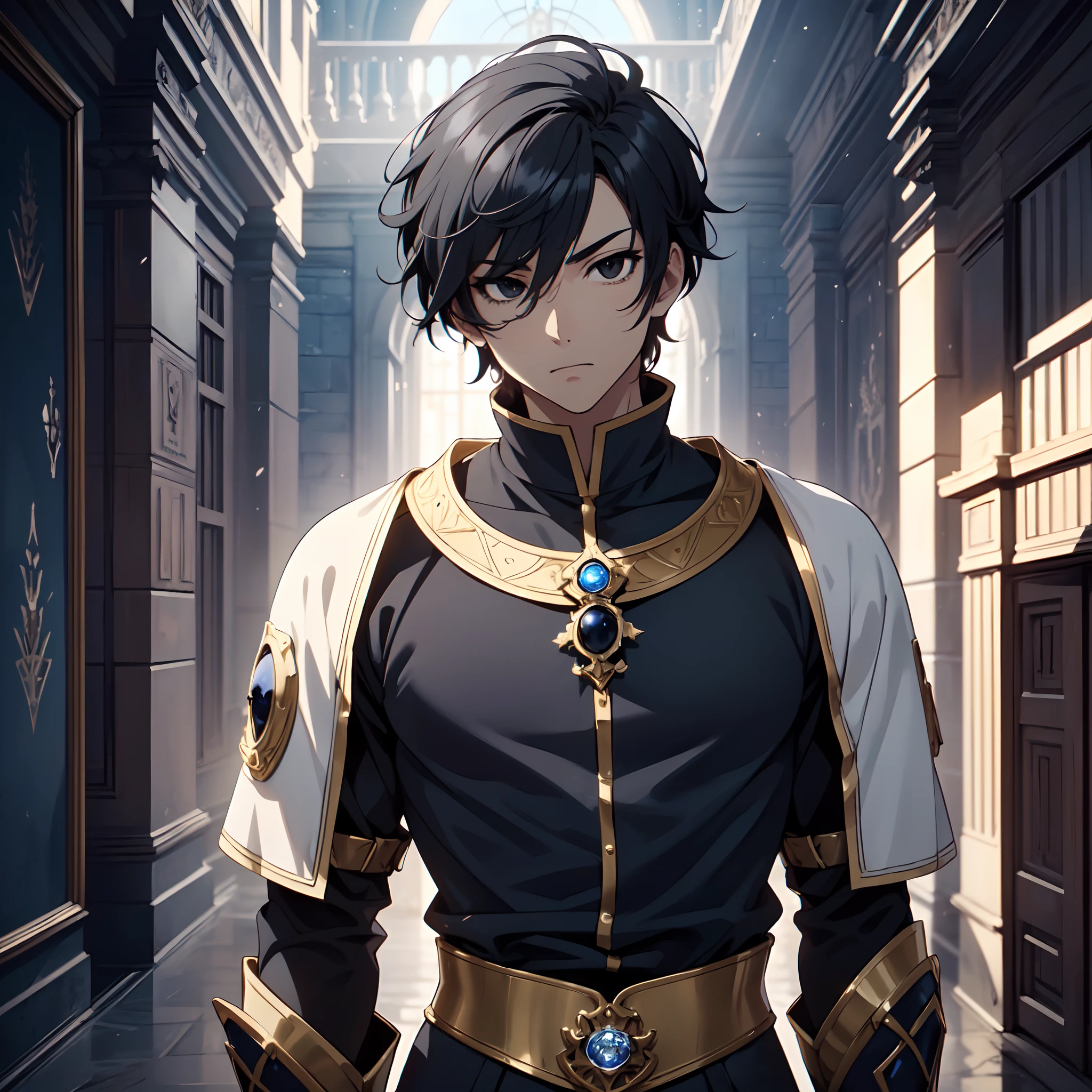 128K Ultra High Definition,
128K Ultra High Quality,
128K Ultra High Resolution,
Best Definition,
Best Quality,
Best Resolution,
Perfectly Detailed,
Perfectly Designed,
Extremely Detailed,
Extremely Designed,
Hyper Detailed,
Hyper Definition,
Hyper Quality,
Hyper Resolution,
Masterpiece,
(((Anime))),
Body Shot,
(((Boy))),
Handsome,
Muscular Body,
(((Black Short Hair))),
(((Black Eyes))),
(((Hyper Detailed & Perfectly Designed With Ultra High Quality Blue Sapphire Warlord Armor))),
(((Inside Of Medieval Royal Palace Background Scenery))),