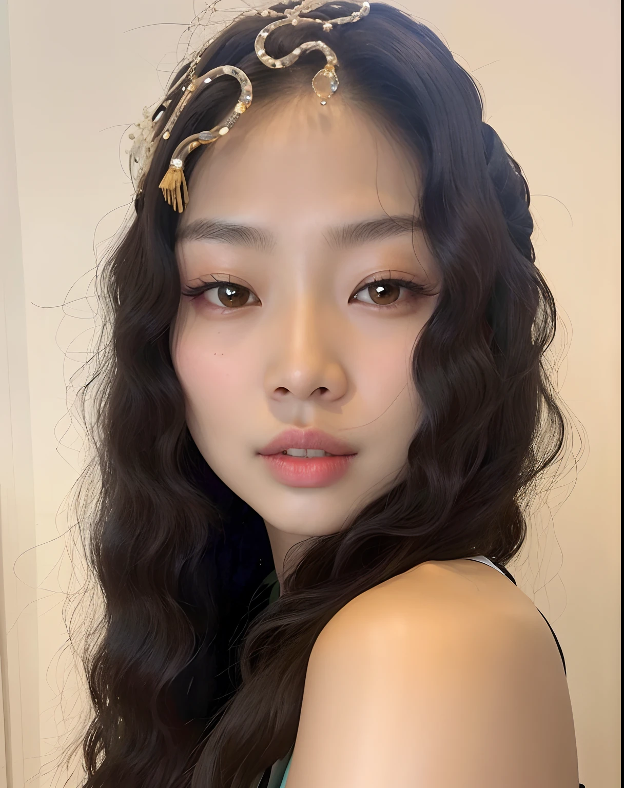 jennie pink black, Portrait of Jennie from Blackpink, Beautiful young Korean woman, leaked image, Kim Jennie the Blackpink