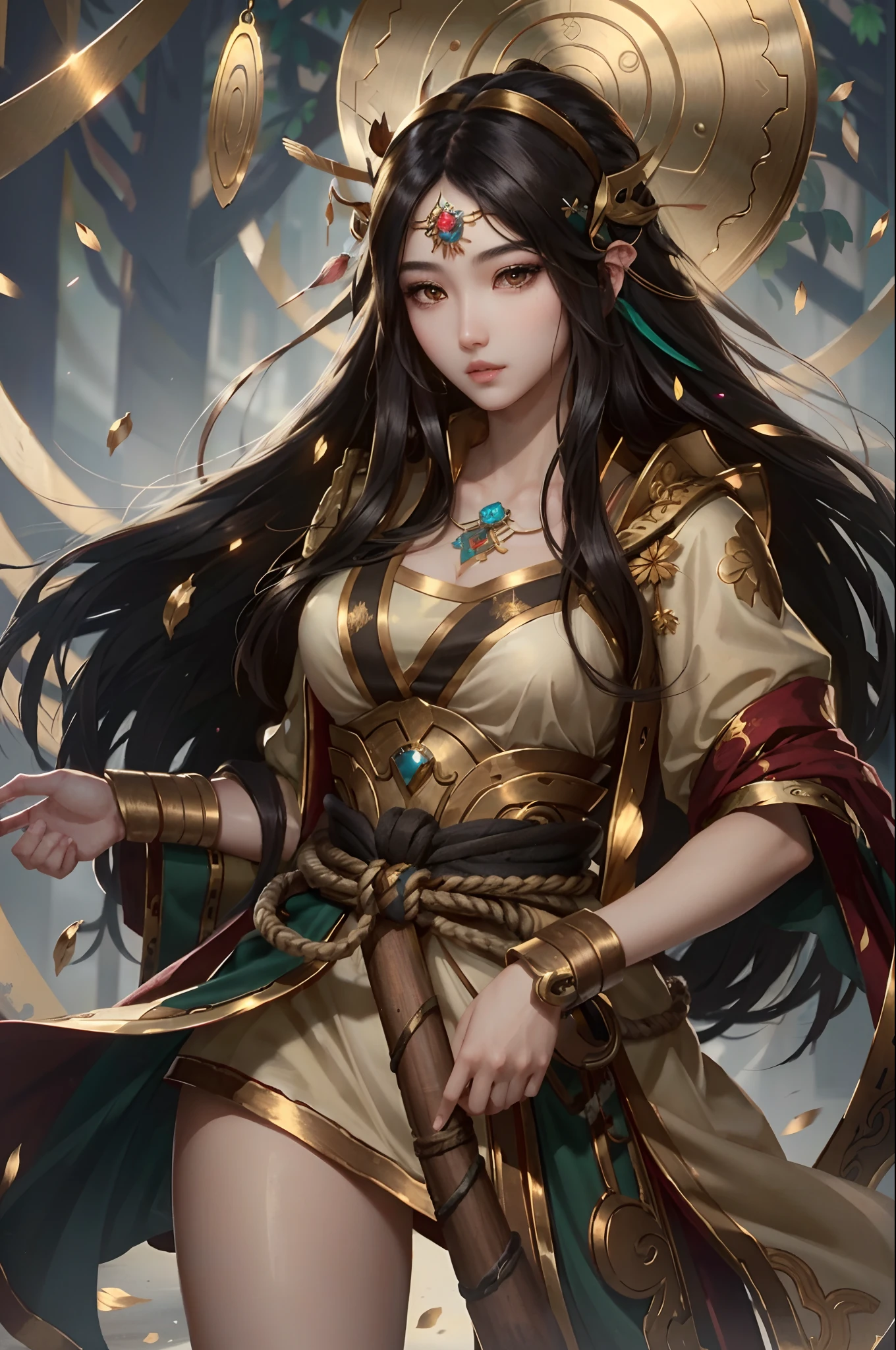 (masterpiece, best quality:1.3)
SmiteAmaterasu, 1girl, solo, long hair, brown eyes, asian, looking at viewer, black hair, hair ornament, close up