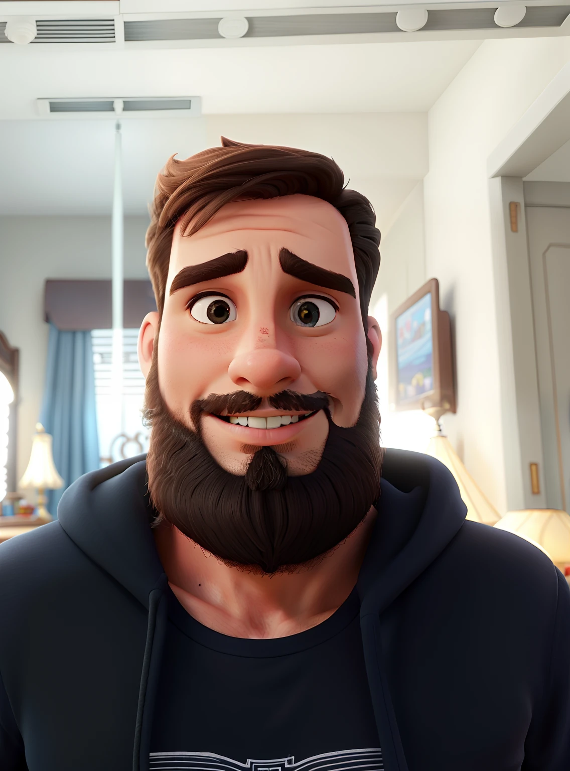 um homem estilo disney pixa, alta qualidade, melhor qualidade