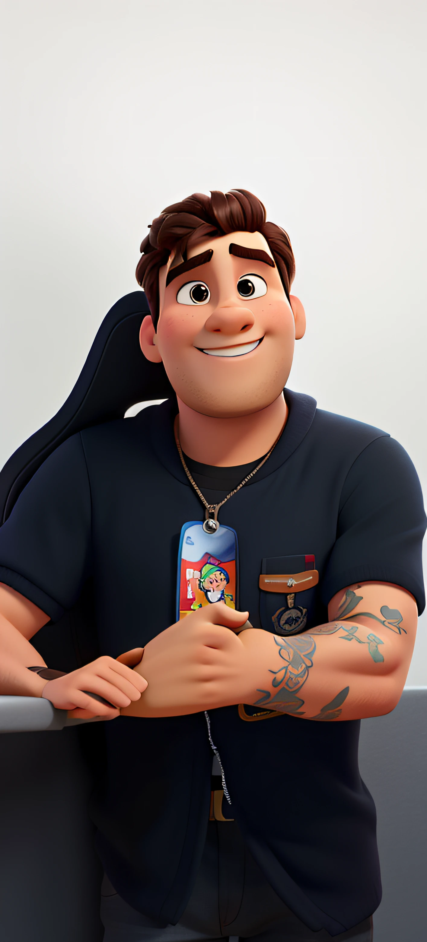 um homem estilo Disney Pixar, alta qualidade, melhor qualidade