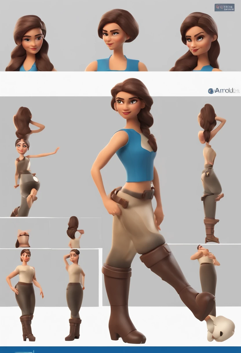 Pixel naked girl from the front, side and back. In 30x90, no clothes, character designer