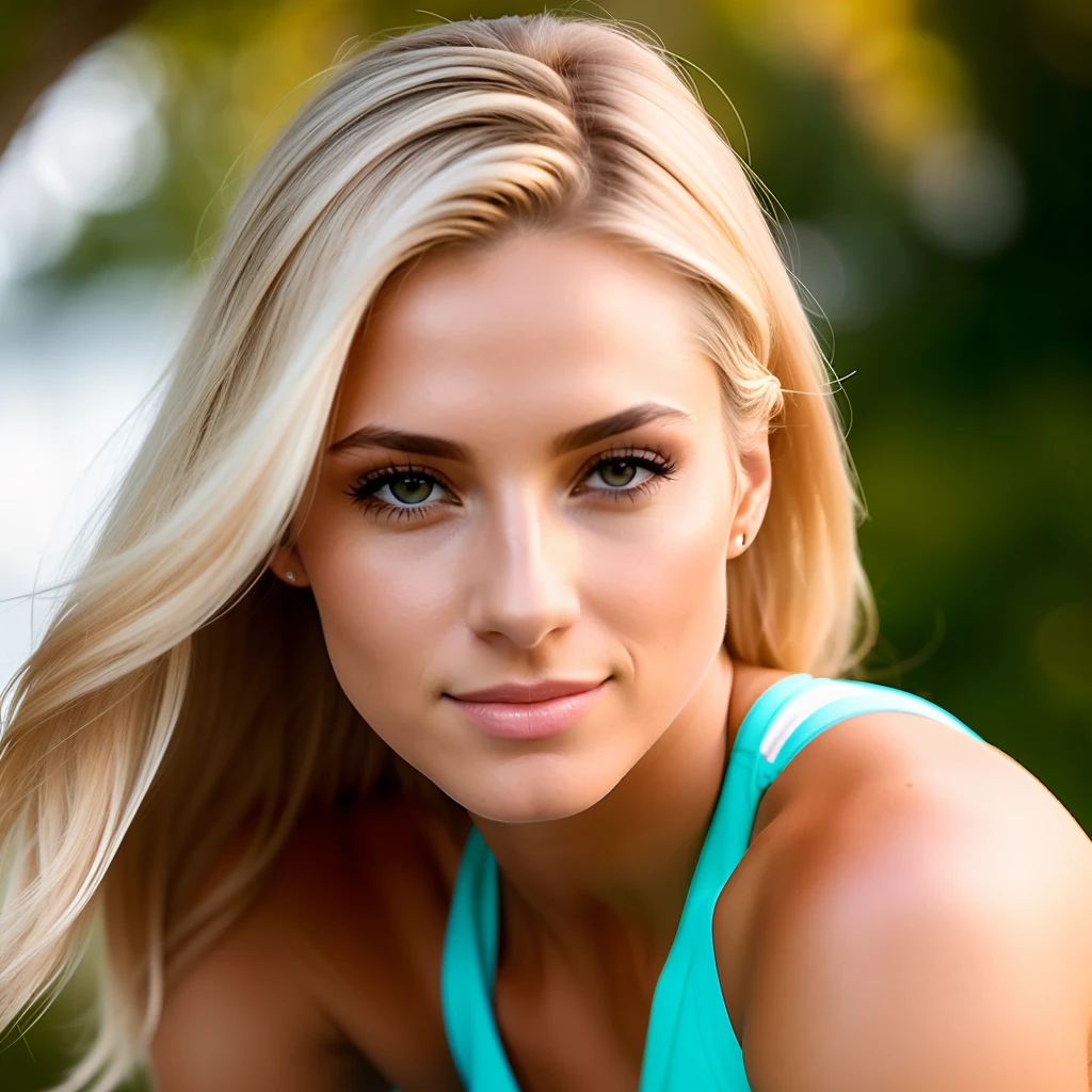 Cover photo of a 25-year-old European woman, Pointing at the camera, 8K, blonde hair, serious, (Amazing skin details: 1.4), (natural skin: 1.2), (pores: 0.6), makeup, (Detailed eyes: 1.2) , party background, studio, lighter edge, (bokeh: 1.2), photography, cinematic, photorealistic, ultrarealistic, fit girl, bikini, perfect silhouette