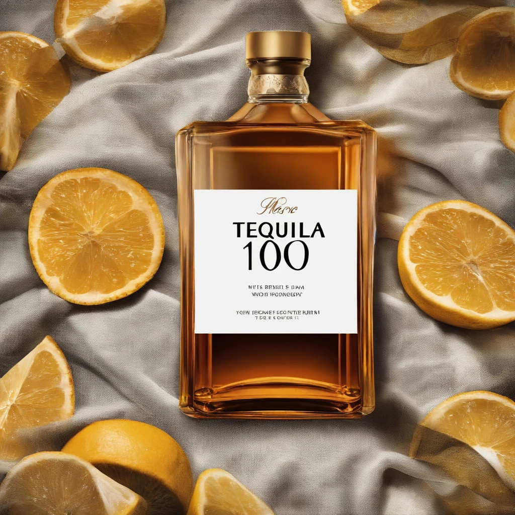 You’re job is to create an album cover art of a song with the title written "100 Rounds" and also written "Prod. by agoldencoast". The song is about a guy who can't chose between 2 women but in this song on woman is represented by a bottle of hennessy and the other woman is represented by a bottle of tequila. Feel free to be creative with different art styles.