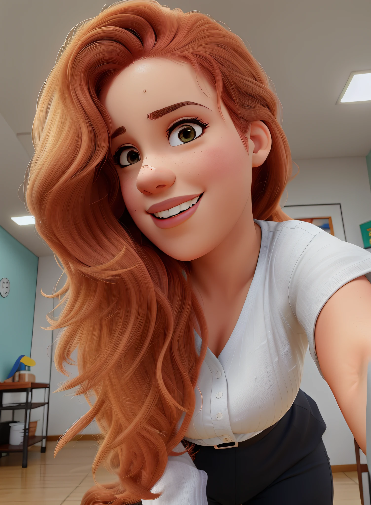 ruiva, branca, bonita, linda, olhos castanhos, alta qualidade, melhor qualidade