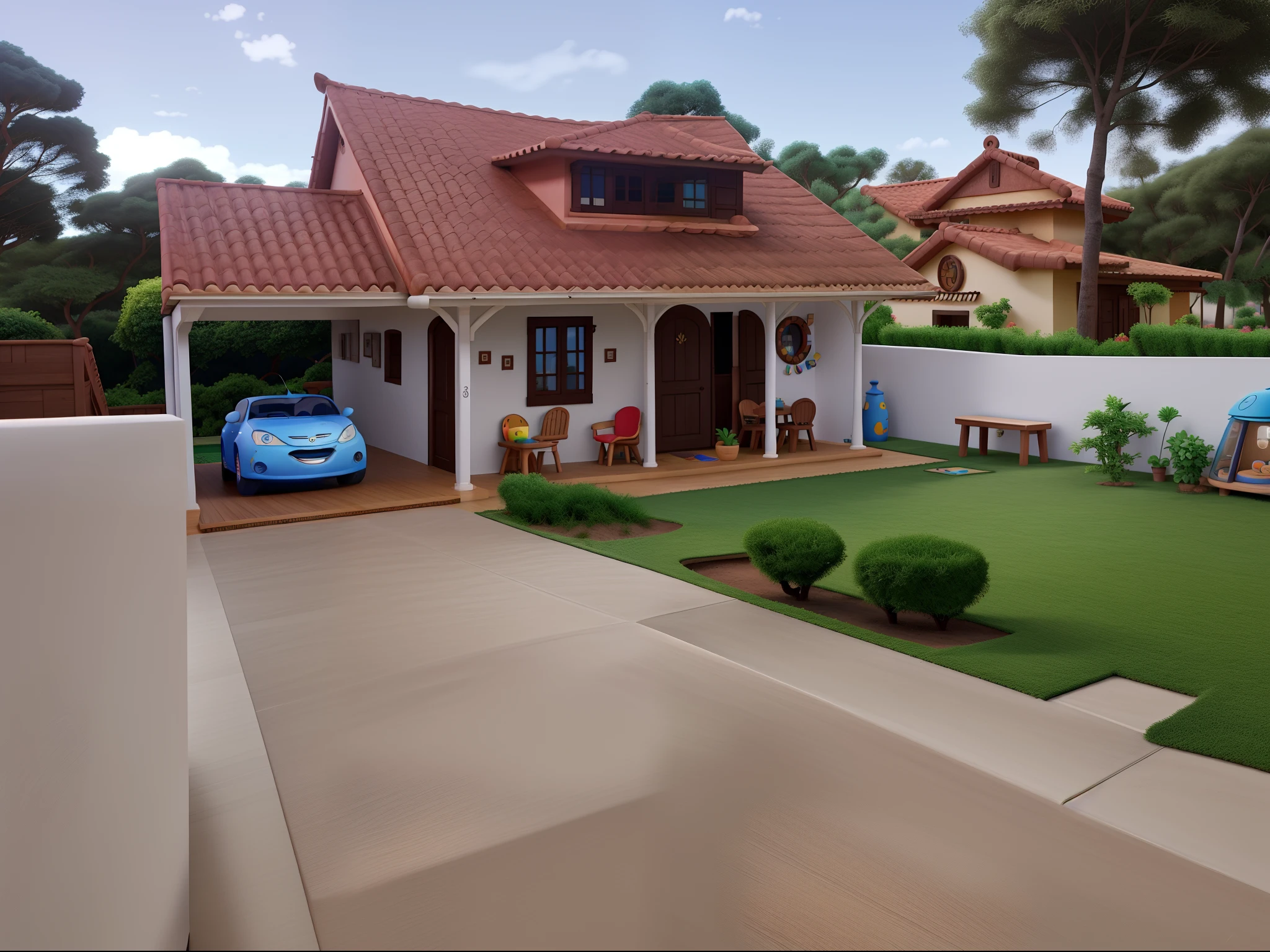 casa estilo pixar, alta qualidade, melhor qualidade