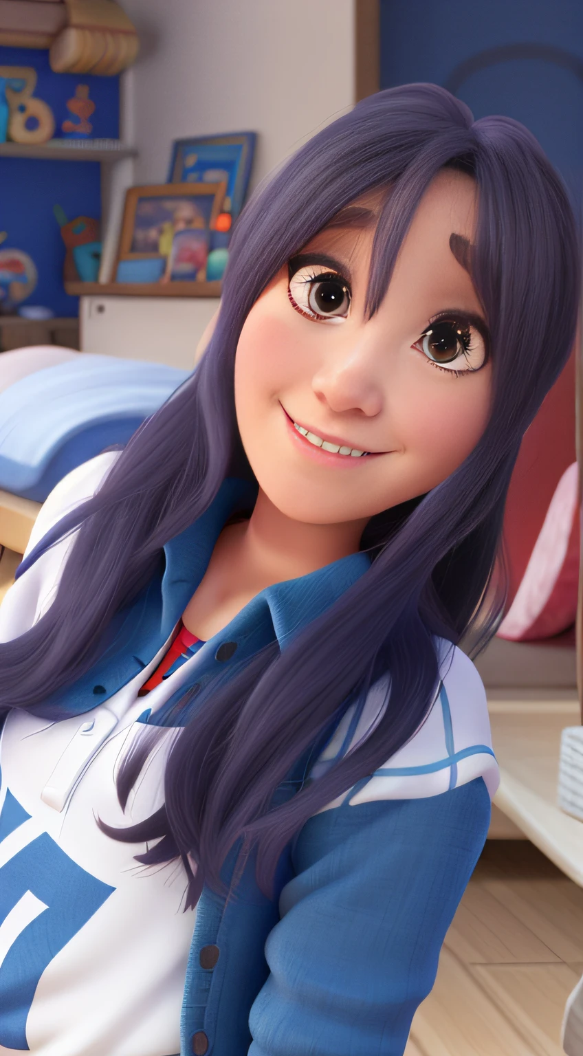 Uma mulher estilo disney pixar, alta qualidade, melhor qualidade