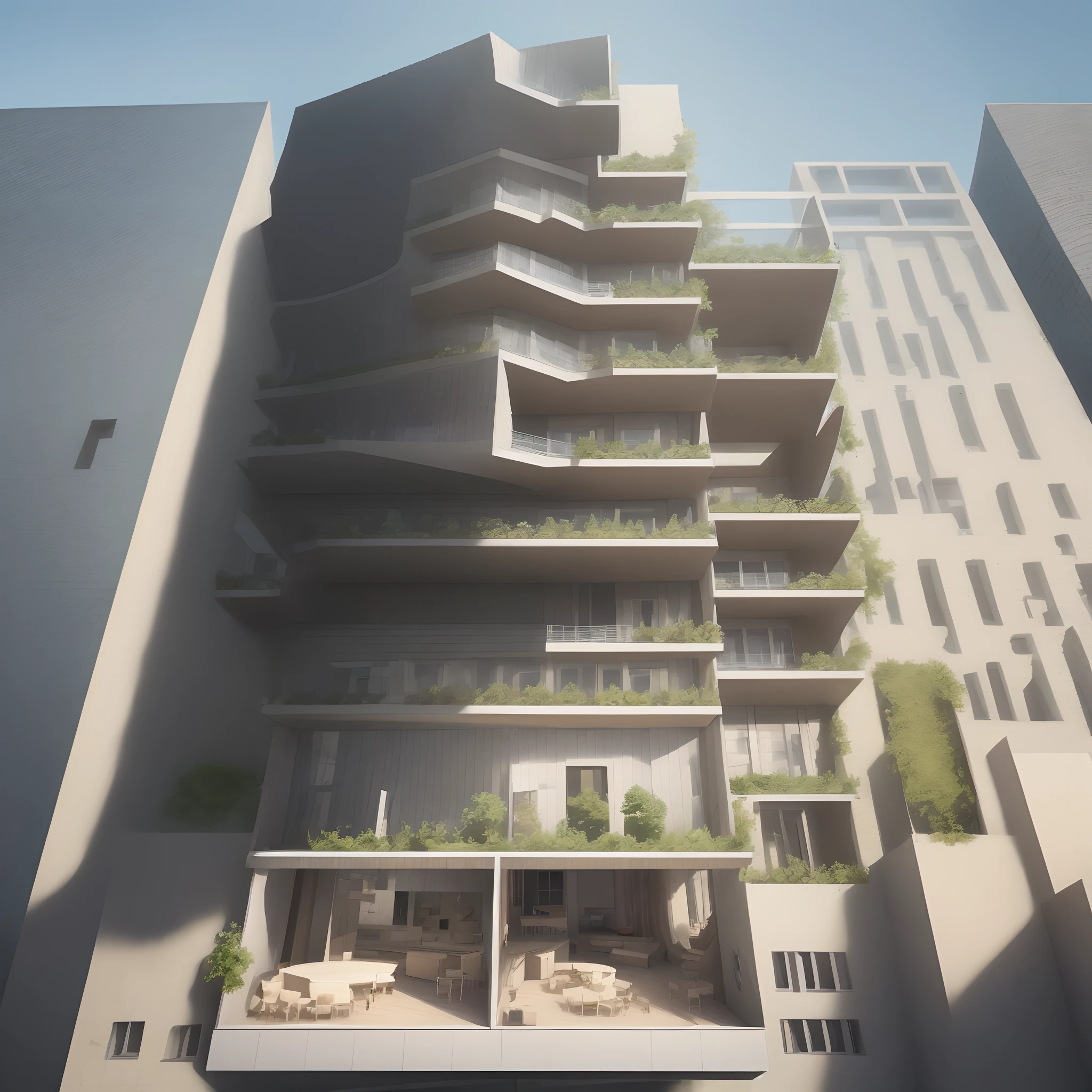 Fait moi une carte mentale d'une architecture déconstructiviste