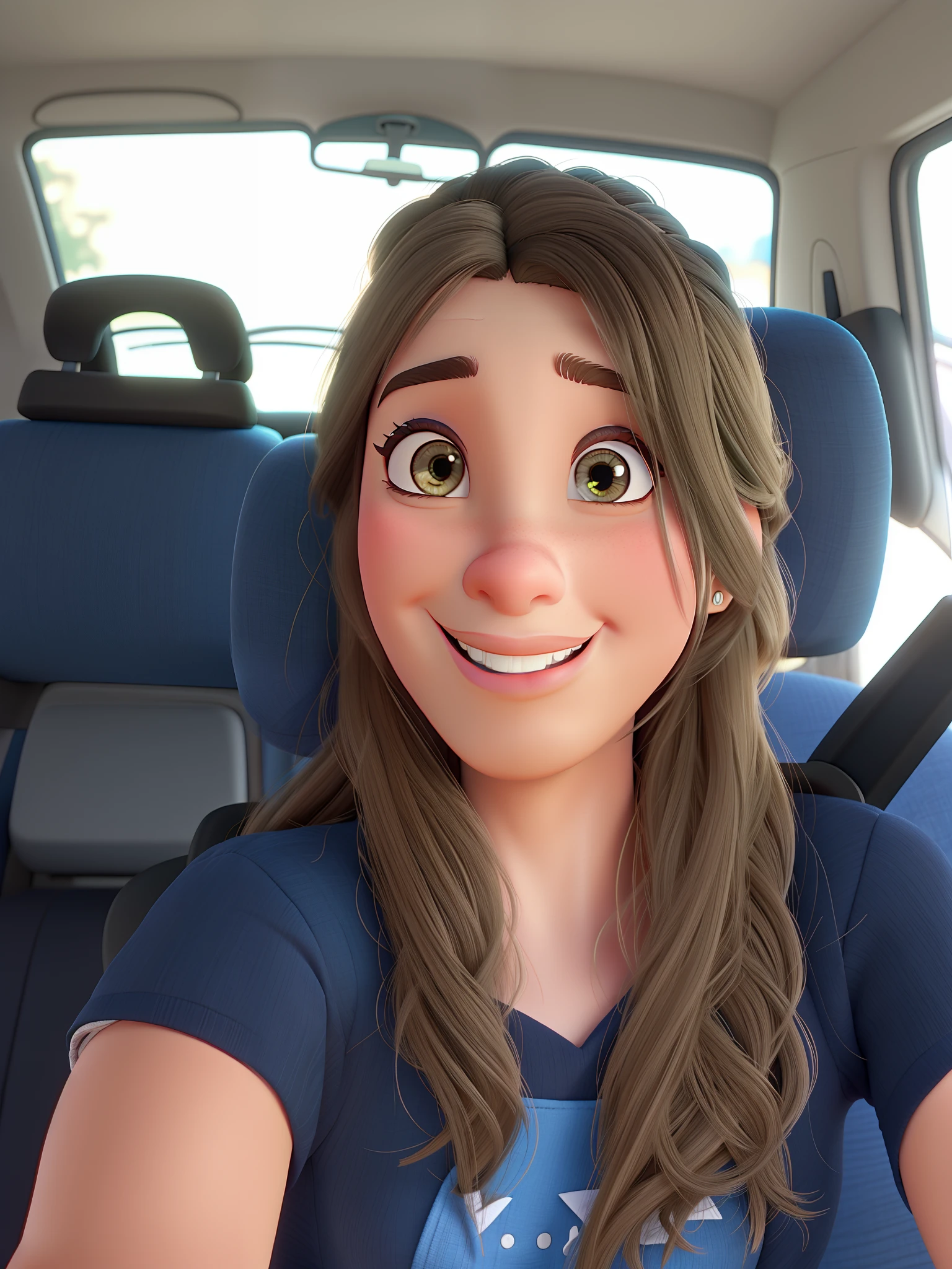 Um mulher estilo Disney Pixar,melhor qualidade,mais alta qualidade