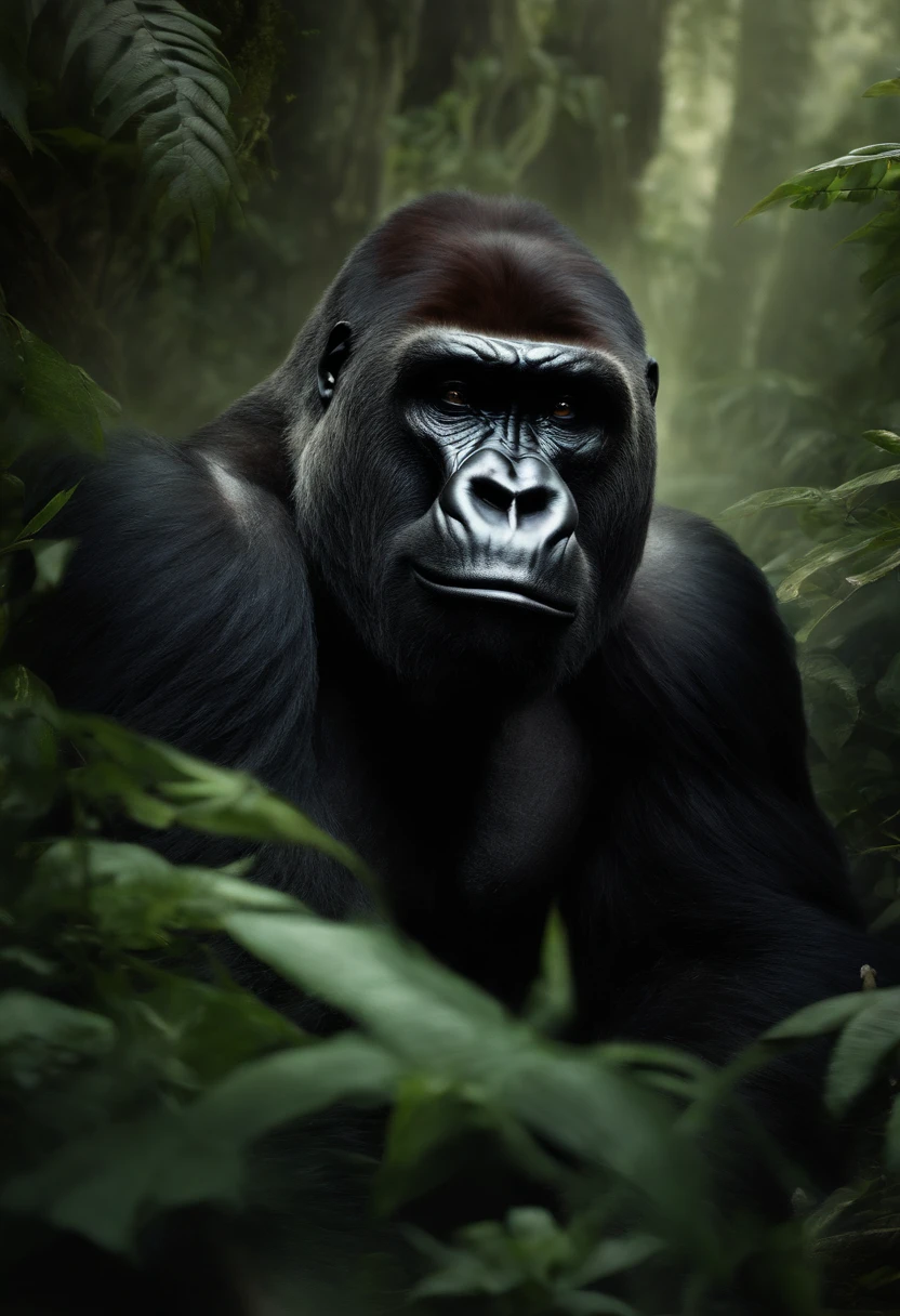 "Por favor, create a deep video_noise compensation depicting a robust and imposing gorilla in the forest. The gorilla should be shown beating its chest in a dominant manner and walking with a firm step and a serious expression. He should appear powerful and confident in his natural environment, with a posture that conveys strength and tranquility at the same time. The surrounding environment must be a dense and lush forest, with tall trees and abundant foliage surrounding the gorilla."
Quality and Resolution:
"Por favor, ensure video is produced in ultra HD resolution to capture every detail of the gorilla and surrounding environment with clarity and precision. The visual quality must be exceptional to highlight the gorilla'Physical characteristics, such as the movement of muscles and the texture of the fur, as well as the details of the leaves, branches and natural lights in the forest."
Outros detalhes:
"If possible, add subtle lighting variations that occur naturally in the forest, highlighting the contrast between shaded and sunlit areas. The main focus should be the gorilla and its majestic presence in the wild.
