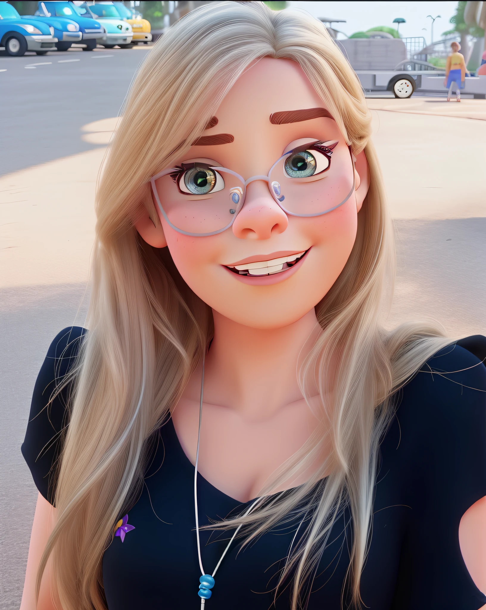 uma mulher estilo disney pixar, 4k qualidade alta, melhor qualidade