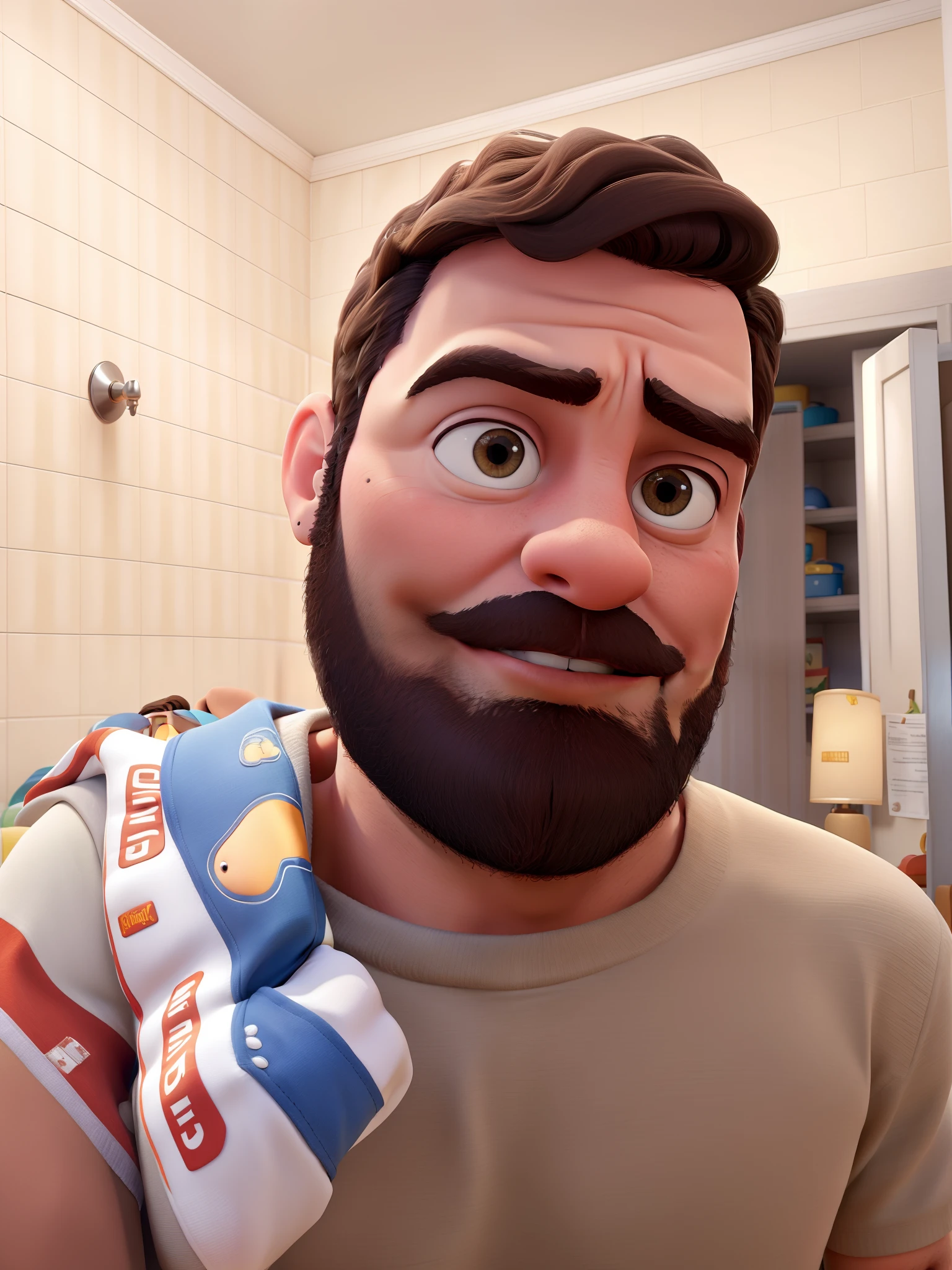 Homem branco. Estilo disney pixar. Alta qualidade . best resolution.