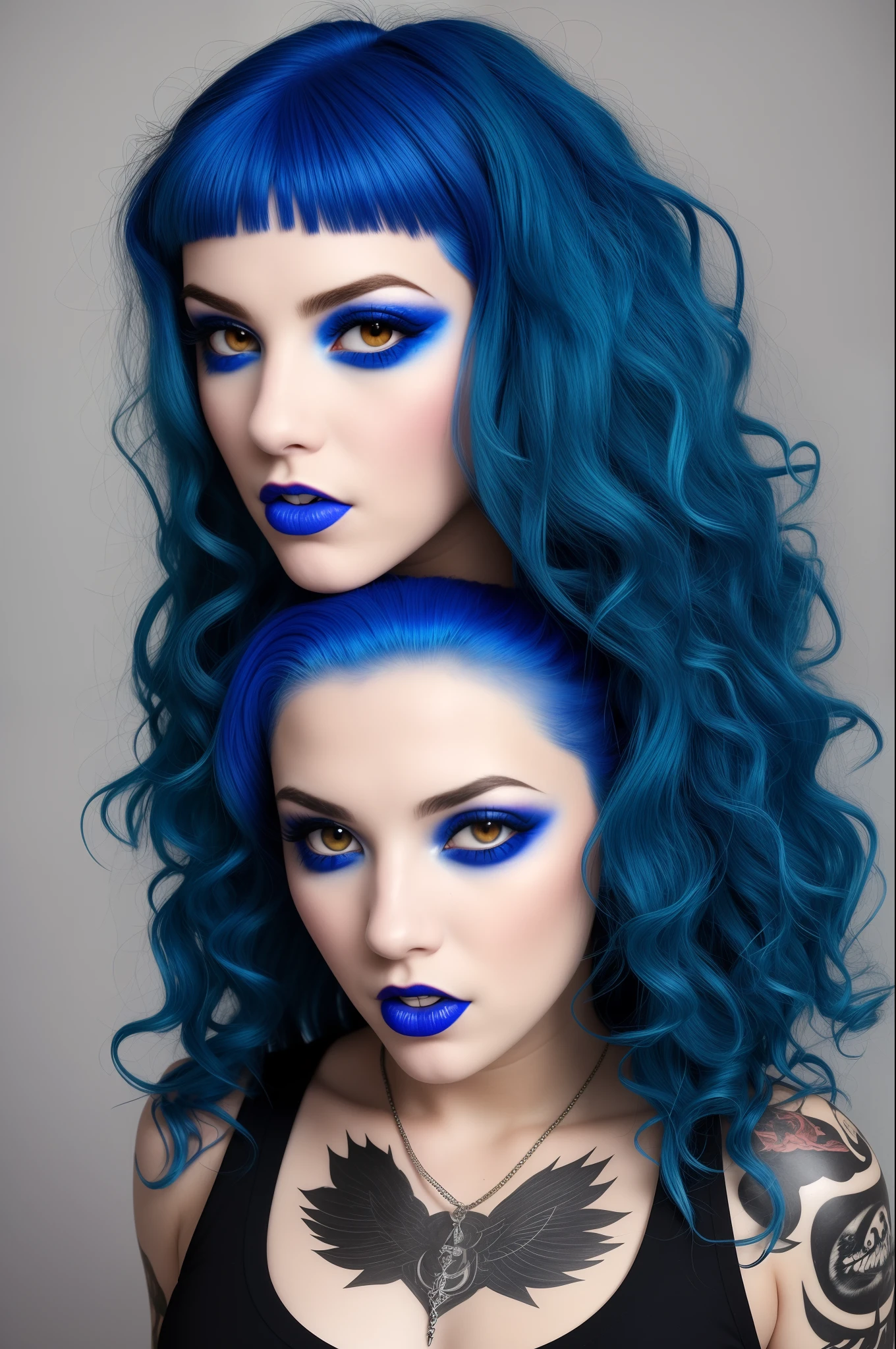 Blue-Haired Female Metal Vocalist