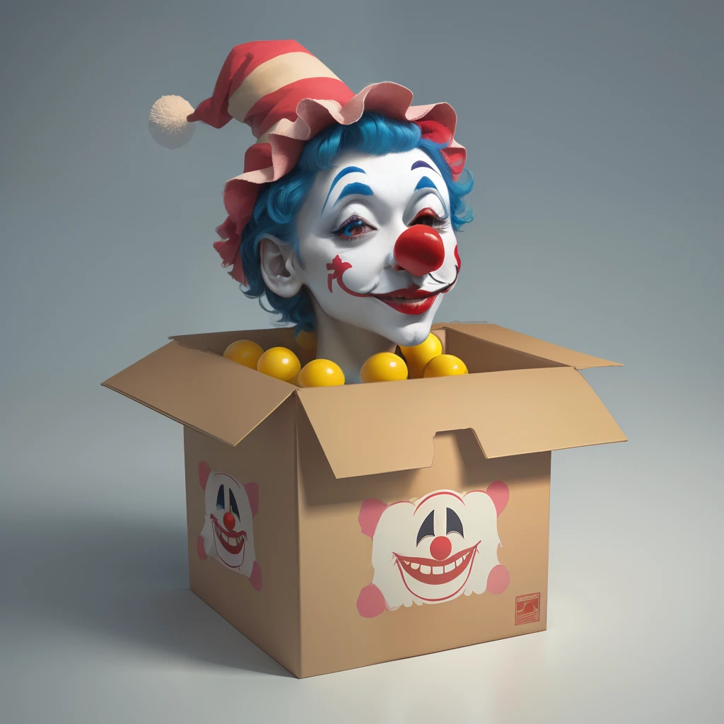 Animated clown box
