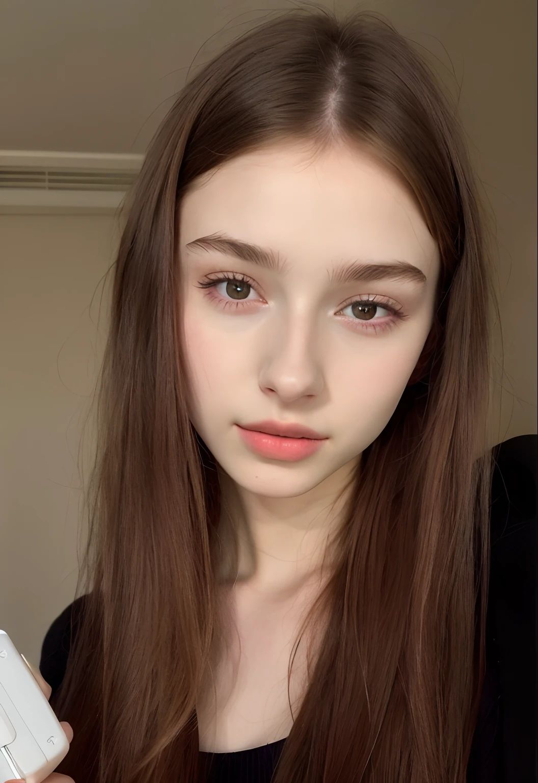 There's a woman holding a remote in her hand, 18 anos, 1 6 anos, Retrato Sophie Mudd, 2 Modelo feminina de 4 anos, Anna Nikonova aka Newmilky, 21 anos, Kailee Mandel, 19-year-old girl, rosto perfeito ), 2 2 anos, soft flawless pale skin