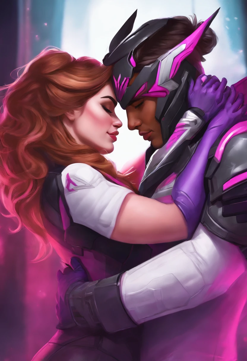 Sombra kissing D.va