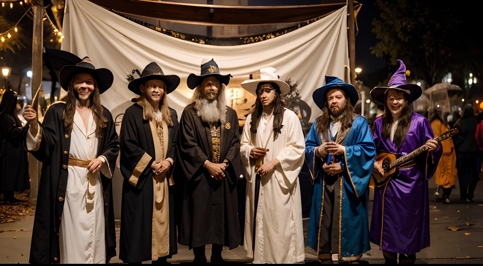 Dressed as a whimsical wizard, complete with a flowing robe and a crooked hat, I set out with a group of my closest friends. Halloween