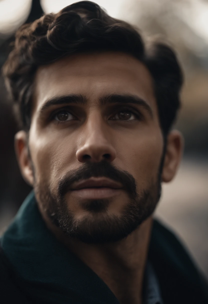 Retrato de um homem de 29 anos moreno sem barba do rosto redondo nariz redondo alta qualidade melhor qualidade