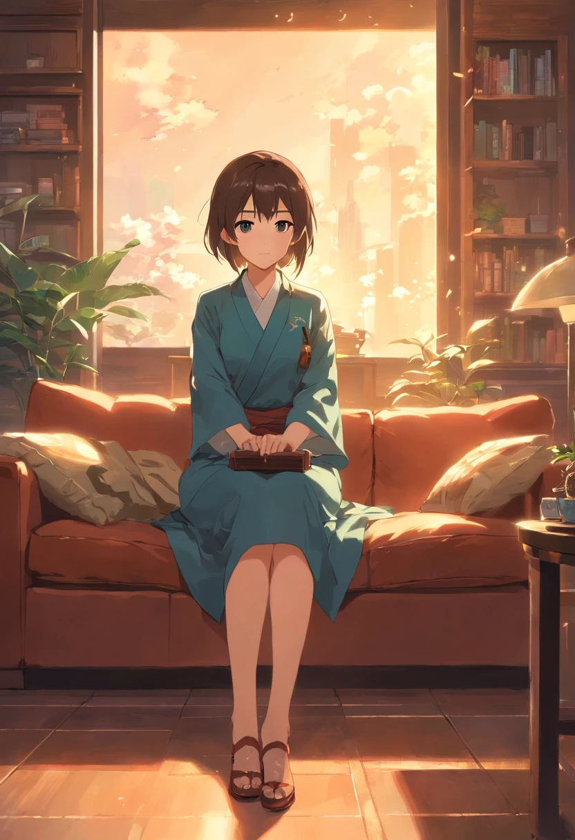 The indoor living room is spread out。Sofas and tables are arranged,、a calm atmosphere is in the air。In the center of the image is the、A man in a suit is sitting。He exudes an intelligent and calm atmosphere,、In his hands is a mysterious file。Subtle clues are scattered throughout the room indicating that he is a spy。

On the opposite wall、A woman with a dignified attitude is standing。From her atmosphere、Determination and assertiveness are felt。In her hand is a gun,、It tells us that he is an assassin。Around her々Notes littered with codes and allusions are posted on the walls。

Eta、Between the two of them,、A bright and energetic girl stands。There is an astonishing sparkle in her eyes.、An enigmatic light dances in the palm of her hand。She has superpowers and、It brings a fantastic atmosphere to the whole room。Around it is、There is a radiant energy in the air that symbolizes her abilities。

Even though they are this family、Each of them has different secrets and abilities.、That gives depth to their personalities and family dynamics。