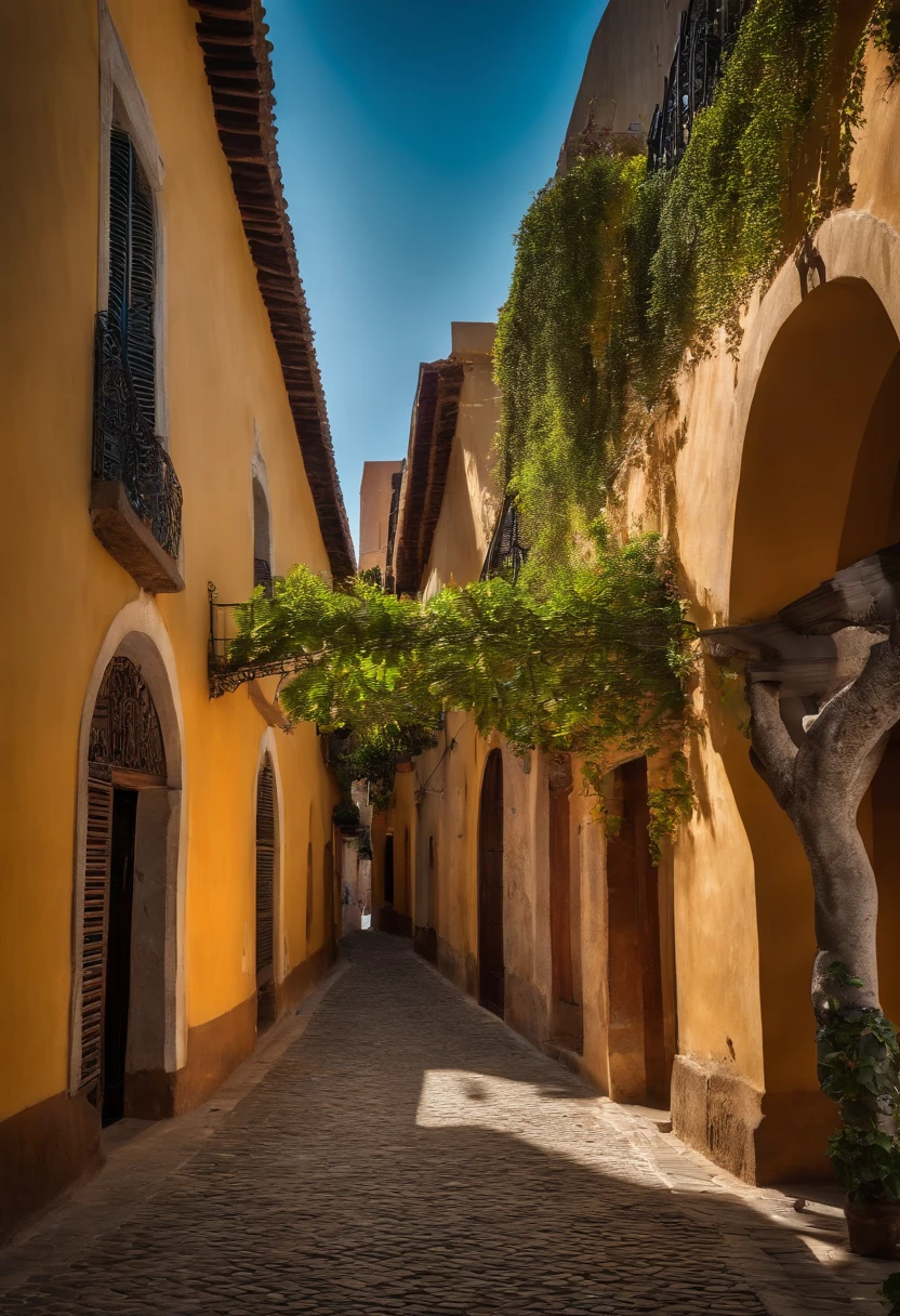 Photograph the historic charm of Santo Domingo's Zona Colonial, photo hyper-realism, 16k. Medium: HDR photography, Style: akin to Yann Arthus-Bertrand's aerial elegance, Lighting: late afternoon sun casting long shadows, Colors: rich earthy hues with vibrant colonial accents, Composition: captured with DJI Mavic Pro, aerial view, f/5.6, ISO 200, shutter speed 1/60. --ar 16:9 --v 5.1 --style raw --q 2 --s 750
