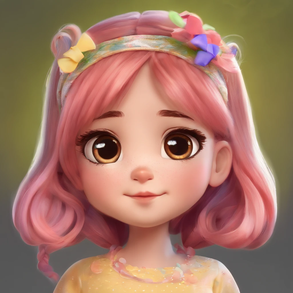 There's one with a ponytail, com cabelo castanho, lovely digital painting, adorable digital art, arte digital detalhada bonito, pintura realista da meninao, personagem bonito dos desenhos animados, kawaii retrato realista, desenho animado bonito, Cara jovem e fofa, retrato bonito, desenhos animados bonito, arte de pintura digital dos desenhos animados, meninas kawaito, personagem bonito, retrato bonito-fino-face, lovely expression,(head portrait,Retrato)