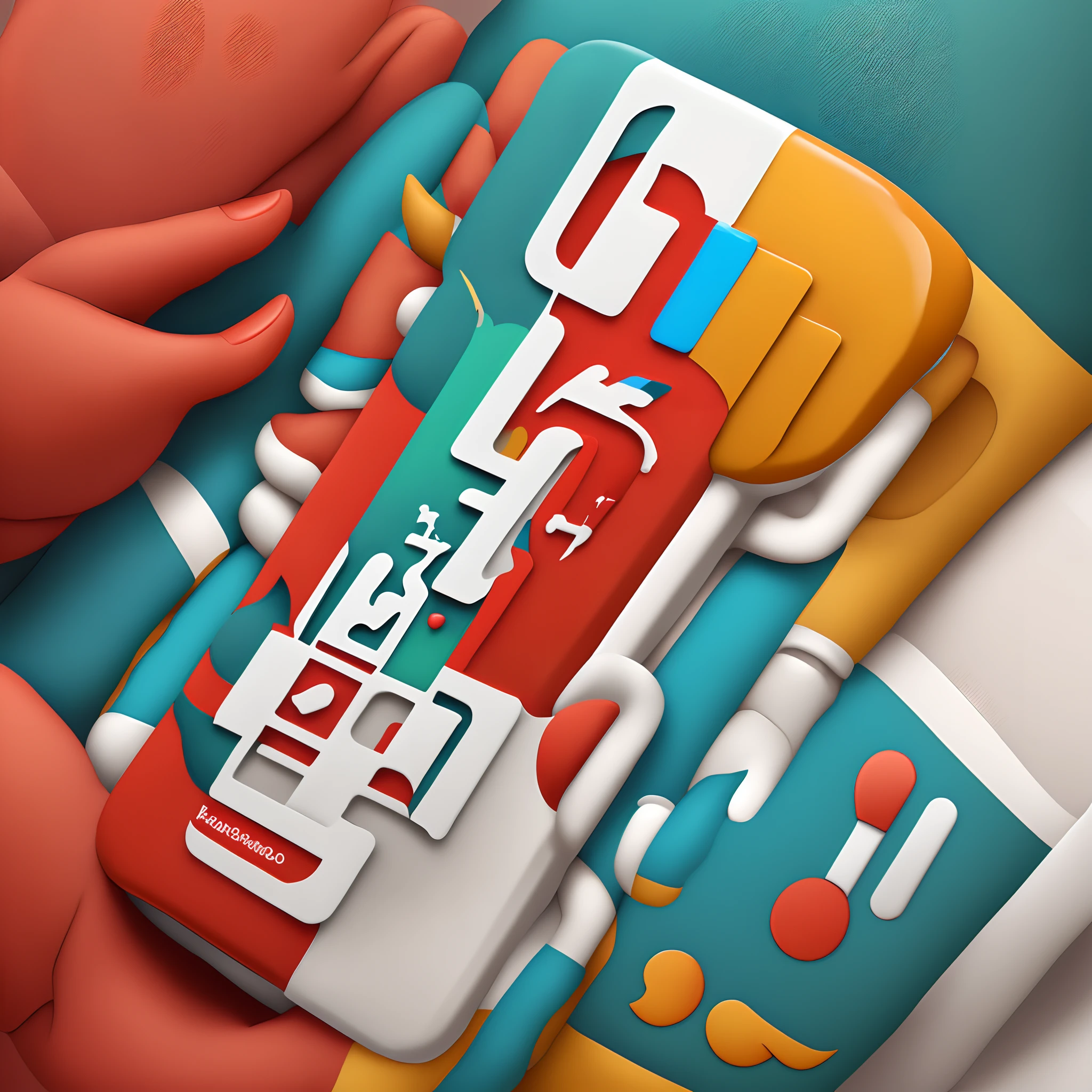 Create an icon that embodies the values of inclusivity, support, and caring. The icon should feature diverse, interconnected figures symbolizing unity and inclusivity, with a special emphasis on a caring gesture, such as a helping hand or a heart. Integrate the Ooredoo logo seamlessly within the design, promoting a harmonious relationship. Color palette: Warm, welcoming, and caring, incorporating the Ooredoo brand colors. Design: Clean, modern, and compassionate.