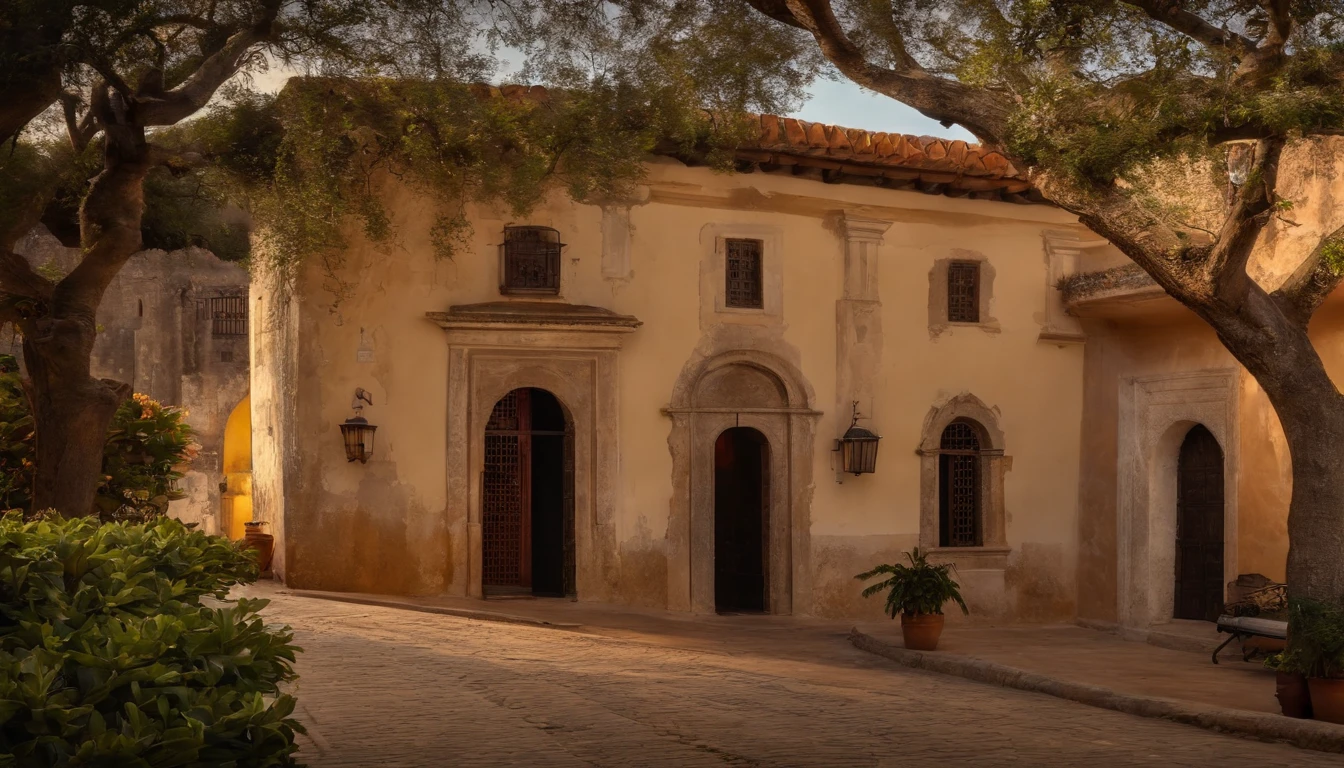 Photograph the historic charm of Santo Domingo's Colonial Zone, Photo hyperrealism, 16k. Medio: HDR photography, estilo: similar to Yann Arthus-Bertrand's airy elegance, luci: el sol de la tarde proyecta largas sombras, colores: ricos tonos terrosos con vibrantes acentos coloniales, compositing: capturado con DJI Mavic Pro, aerial  view, f/5.6, ISO 200, shutter speed 1/60. --ar 16:9 --V 5.1 --estilo raw --q 2 --s 750