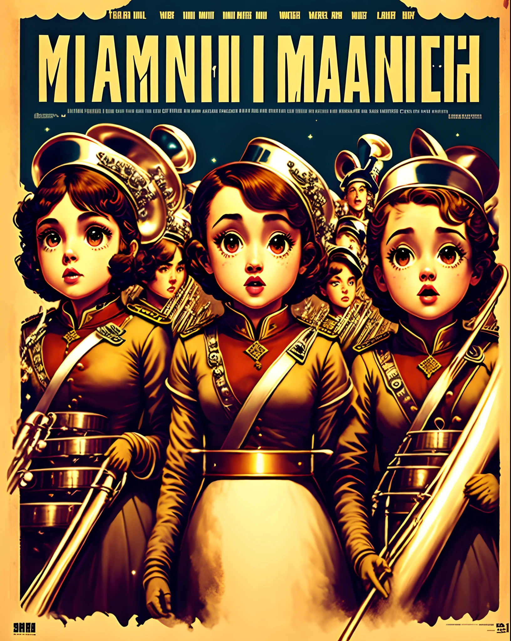 Disney poster about a movie about marching band load crew