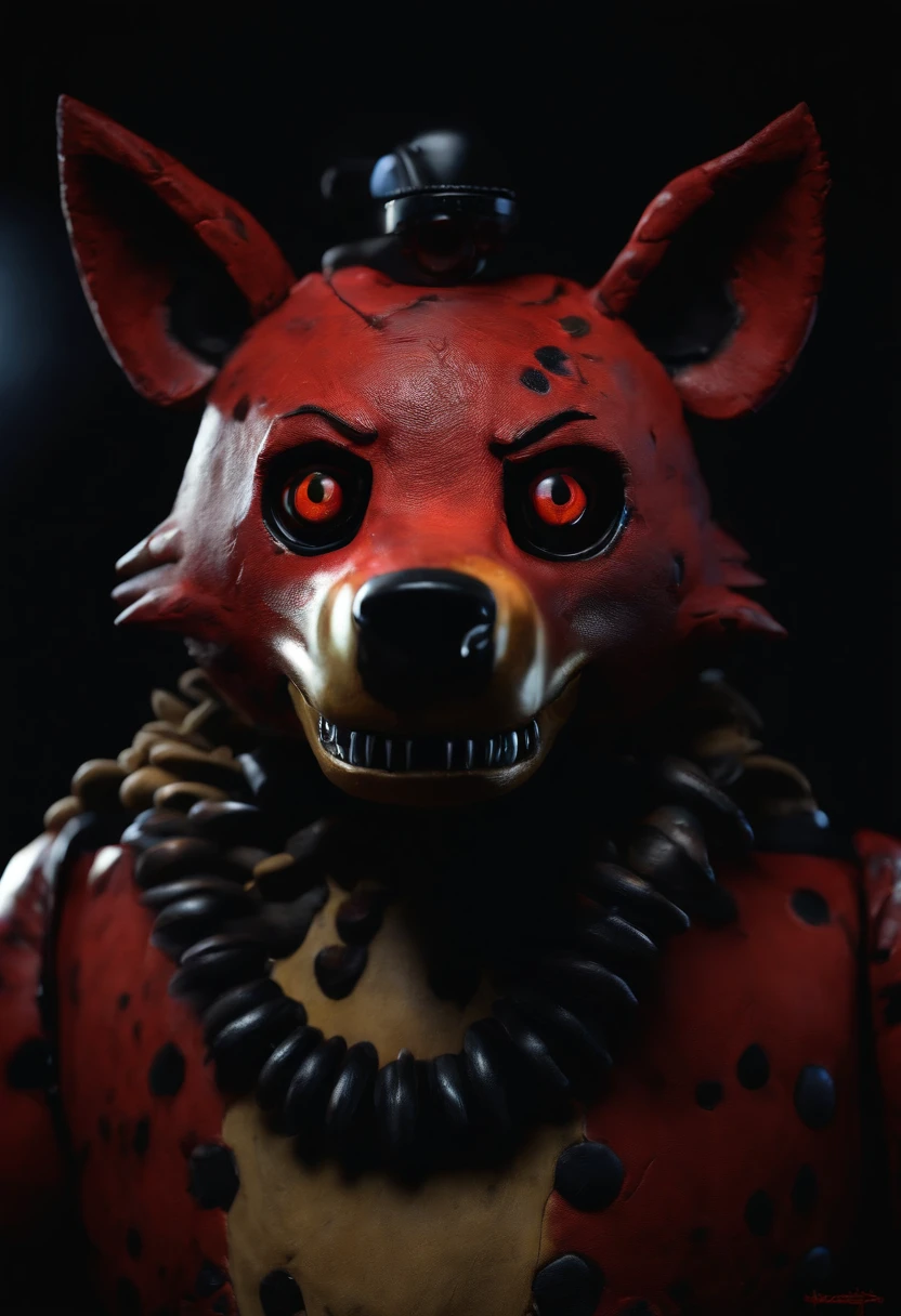 Five nights at Freddy’s inspired animatronic, hyena animatronic, digital art, FNAF