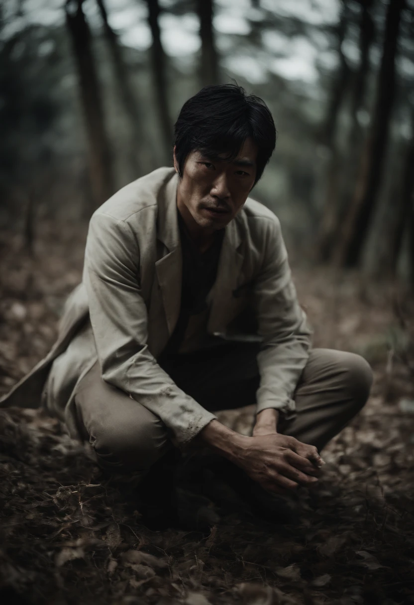 A Japanese Male Horror Zombie